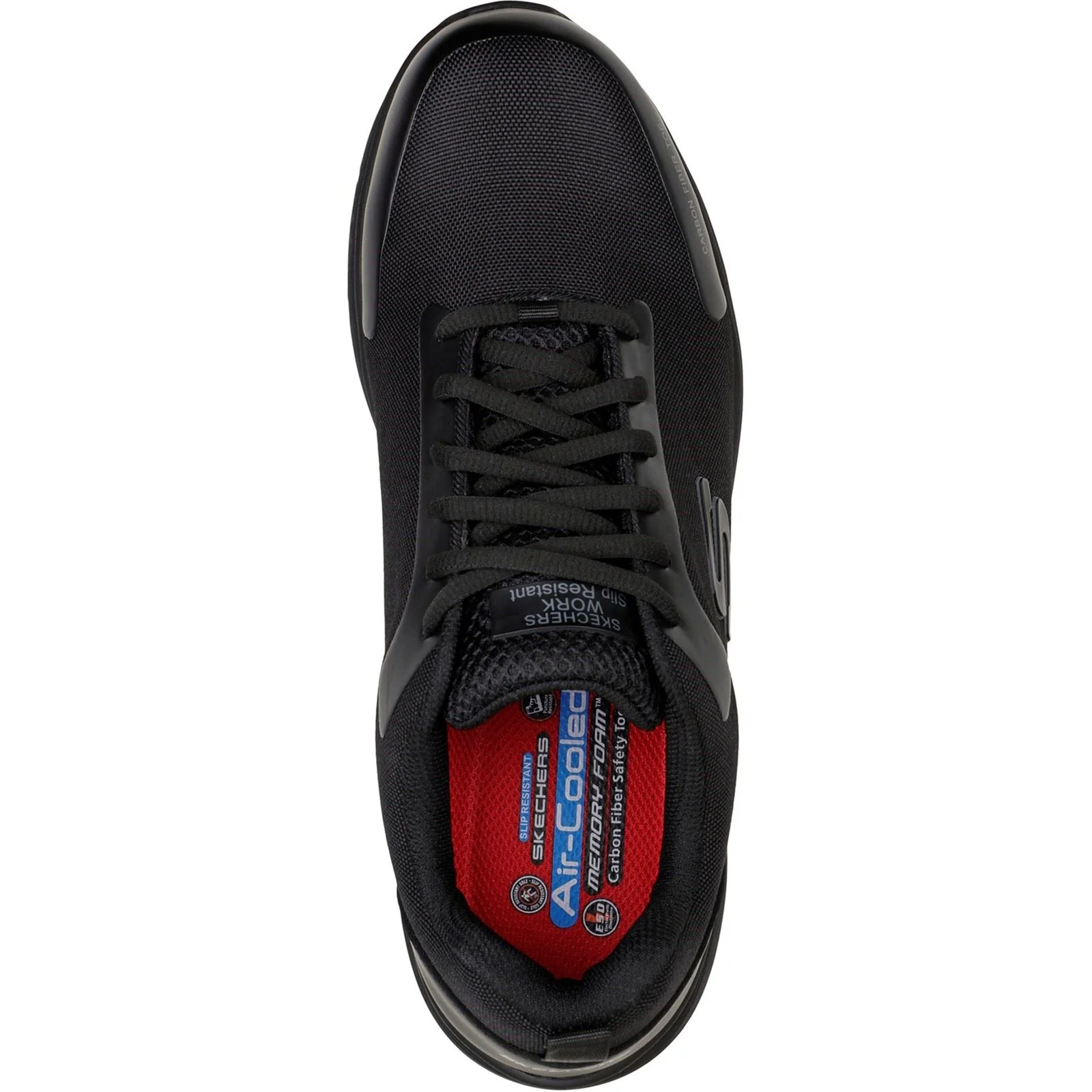 Skechers Workwear Ulmus SR Safety Toe Mesh Men's Black Safety Trainers - Image 5