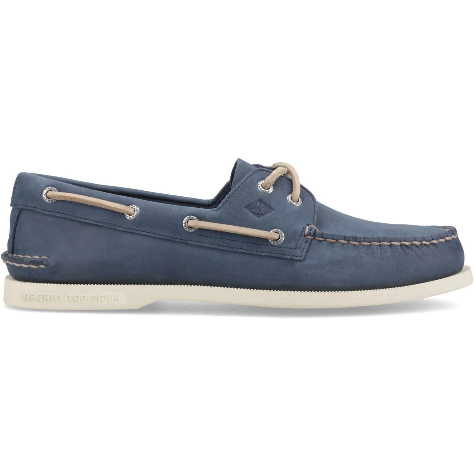 Sperry Authentic 2 Eye Boat Leather Men's Navy Boat Shoes - Image 3