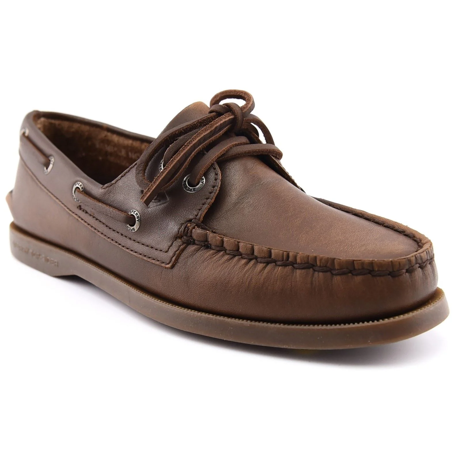 Sperry Authentic 2 Eye Boat Leather Women's Medium Brown Boat Shoes