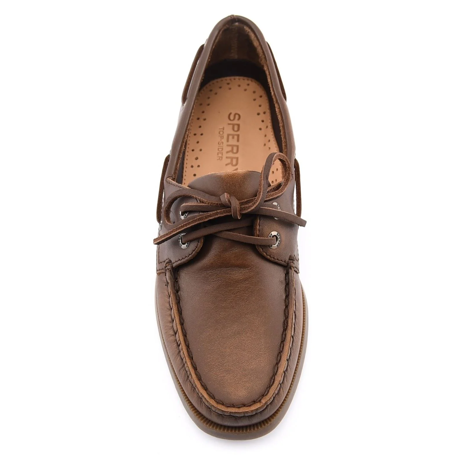 Sperry Authentic 2 Eye Boat Leather Women's Medium Brown Boat Shoes - Image 3