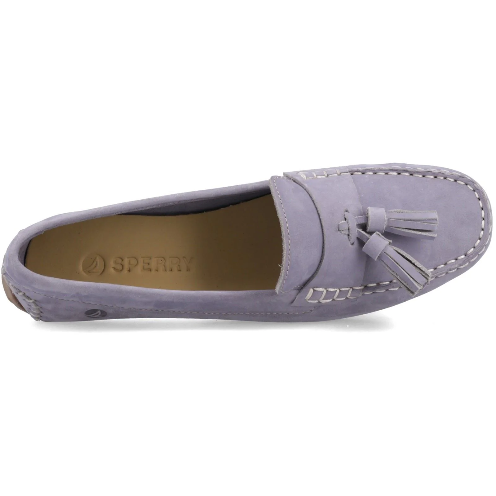 Sperry Salvador Slip On Nubuck Women's Lilac Moccasins Shoes - Image 4