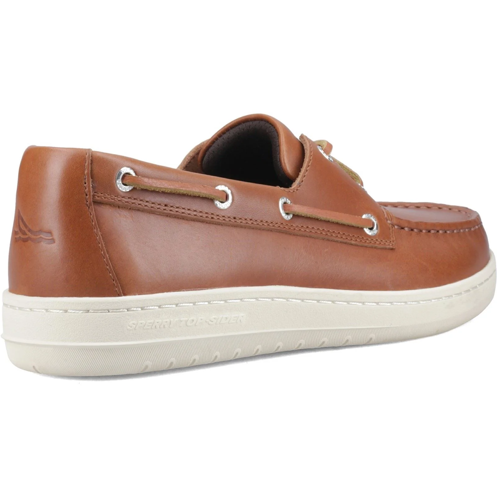 Sperry Strake 2-Eye Boat Leather Men's Open Tan Boat Shoes - Image 2