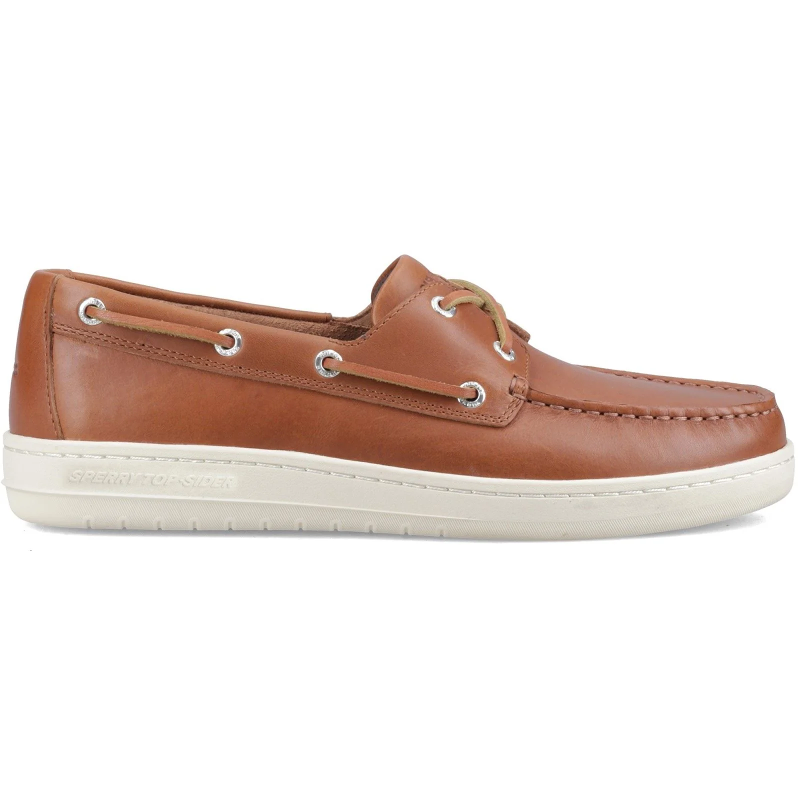 Sperry Strake 2-Eye Boat Leather Men's Open Tan Boat Shoes - Image 5