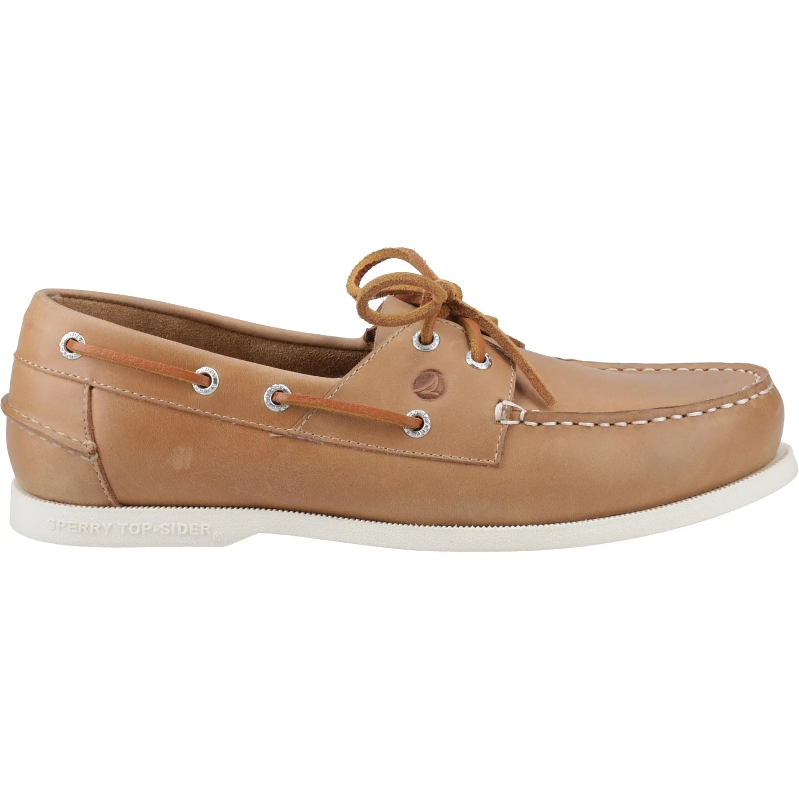 Sperry Tacoma Leather Men's Camel Boat Shoes - Image 5