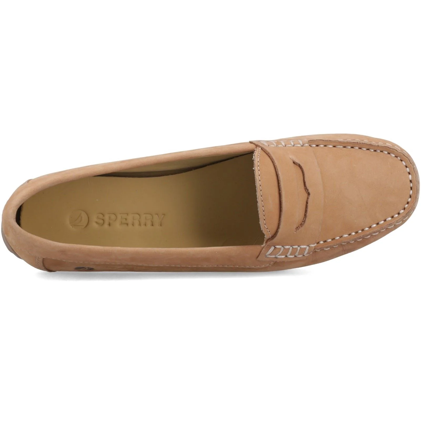 Sperry Tubarao Slip On Nubuck Women's Tan Moccasins Shoes - Image 4