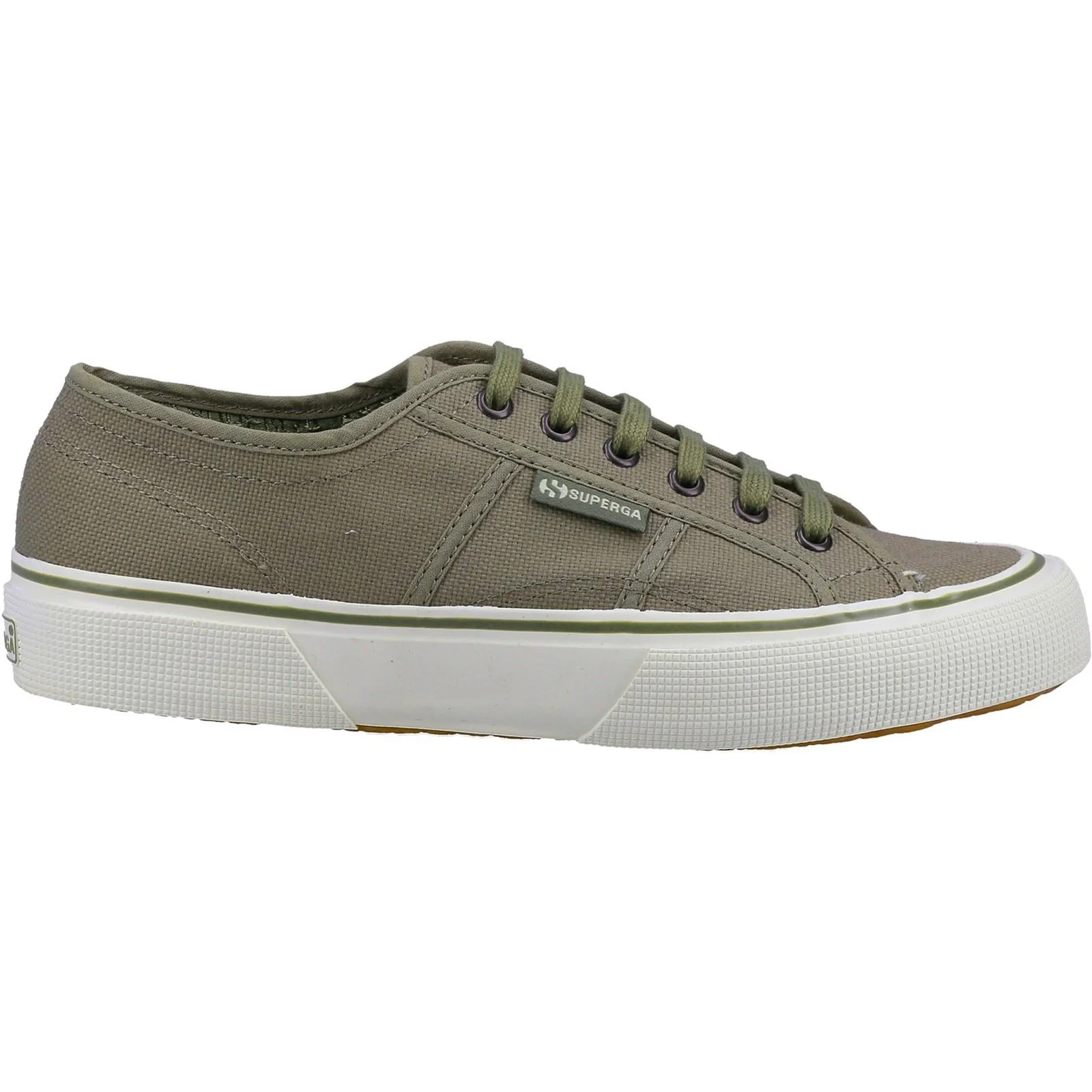 Superga Men's 2490 BOLD Trainers in Green Safari - Image 4