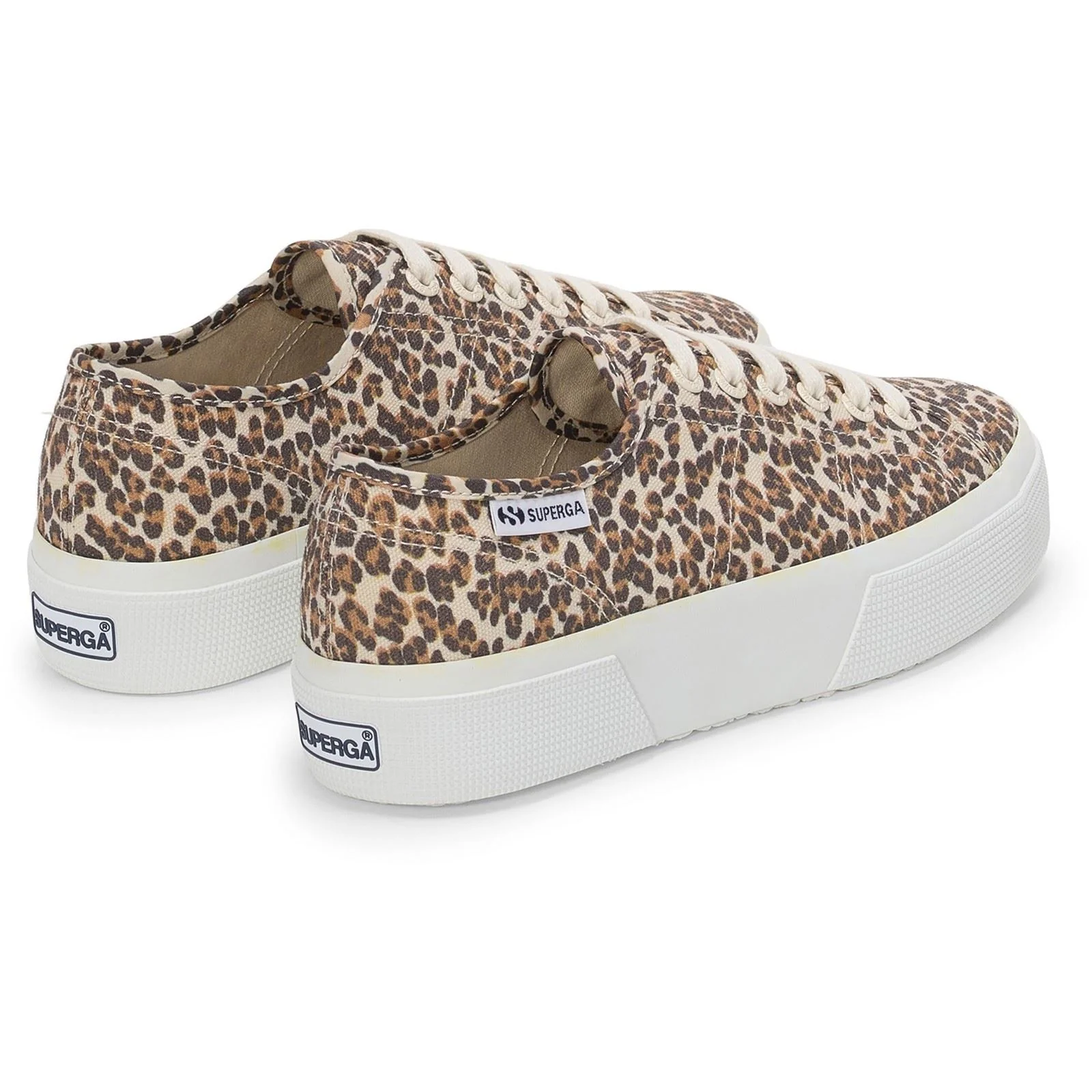Superga 2740 Leopard Print Canvas Women's Leopard Trainers - Image 2