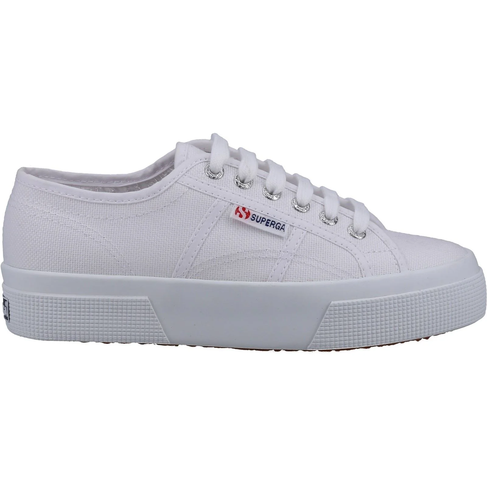 Superga Women's 2740 PLATFORM Trainers in White - Image 4