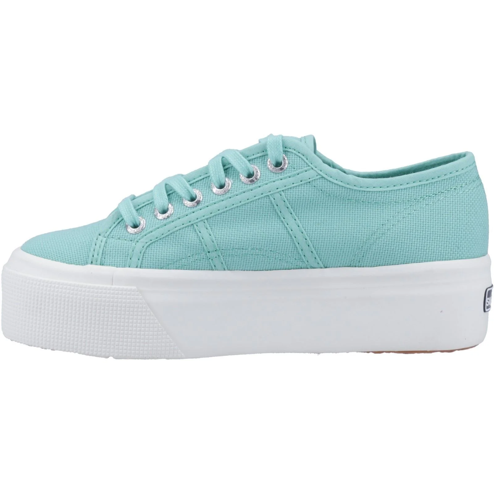 Superga Women's 2790 LINEA UP AND DOWN TRAINER in Green Water - Image 4