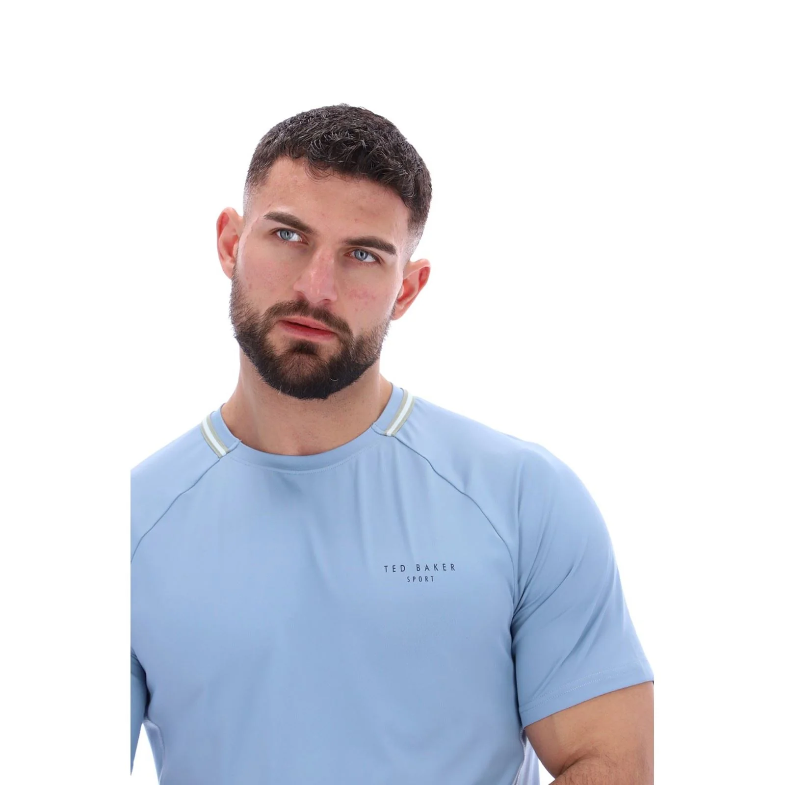 Ted Baker HARRISON TBMTA251 Polyester Men's Blue Activewear T-Shirts - Image 4