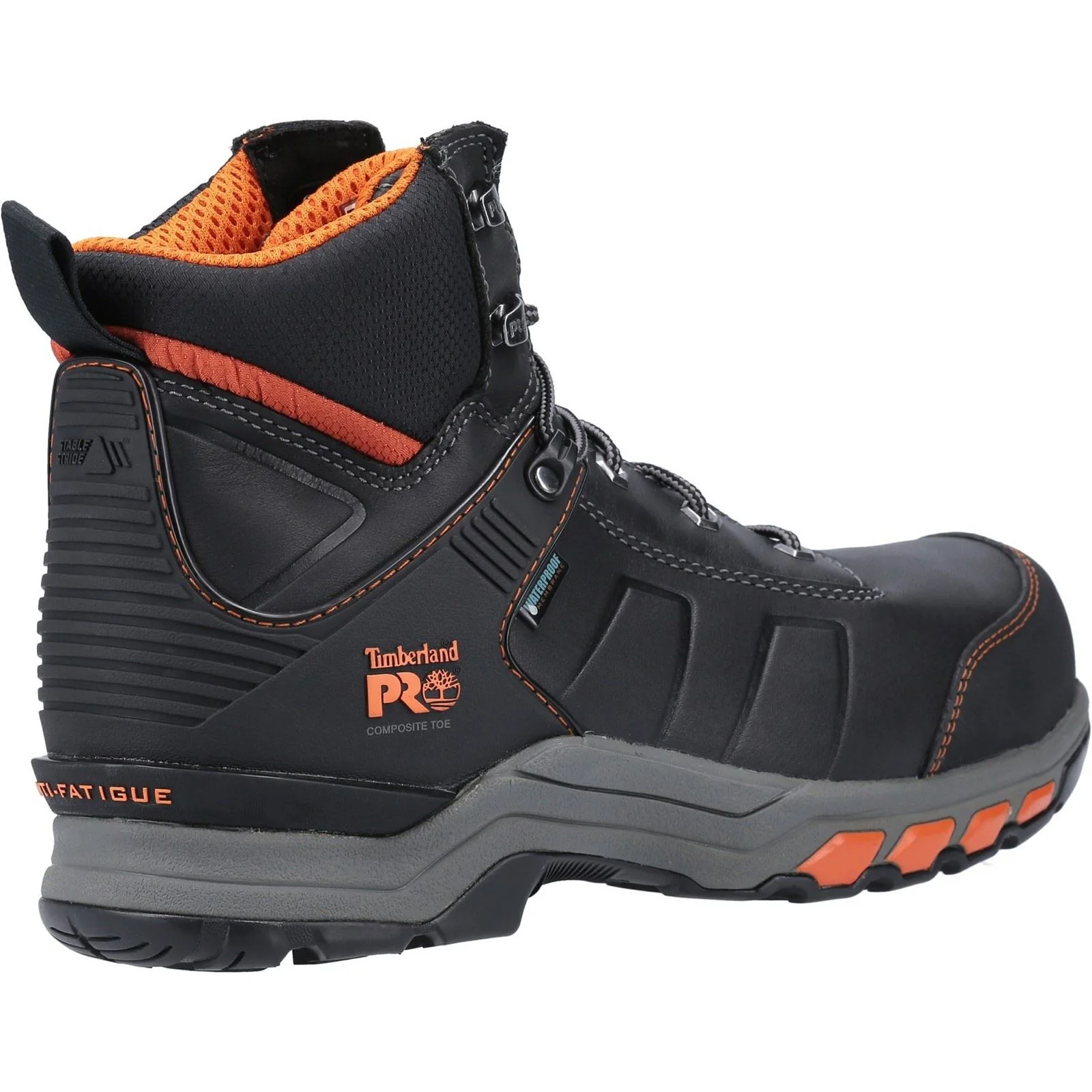 Timberland Pro Men's Hypercharge Composite Safety Toe Work Boot in Black/Orange - Image 2