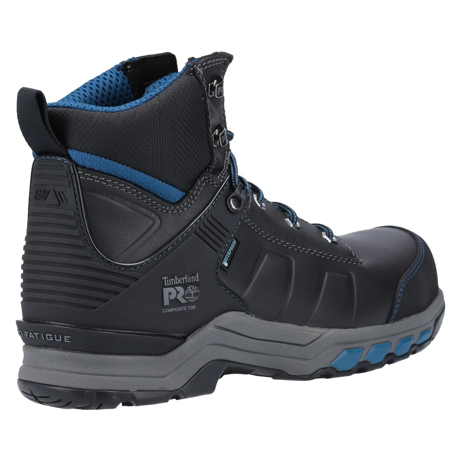 Timberland Pro Men's Hypercharge Composite Safety Toe Work Boot in Black/Teal - Image 6