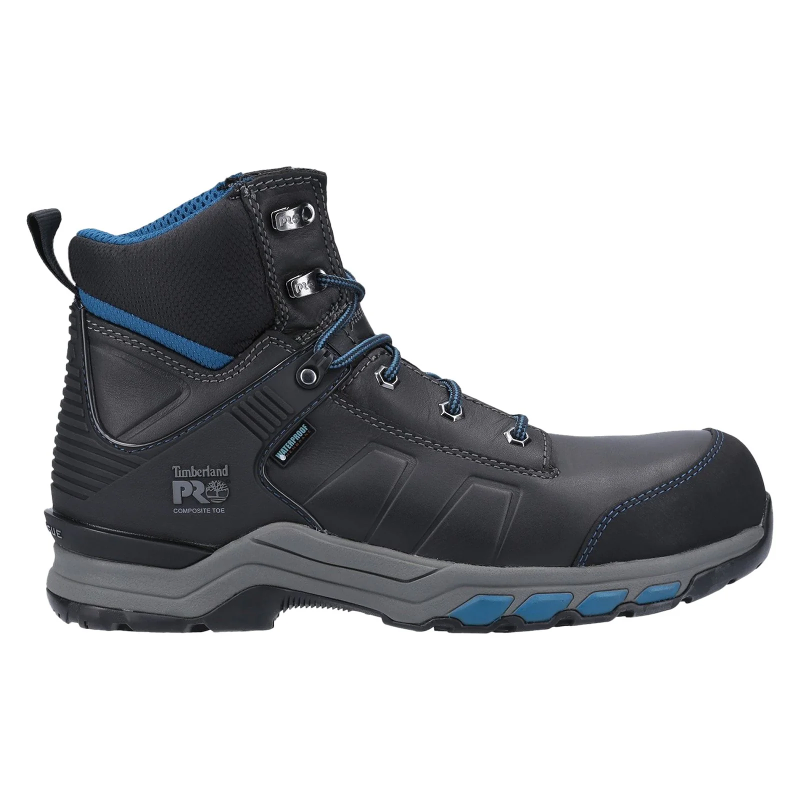 Timberland Pro Men's Hypercharge Composite Safety Toe Work Boot in Black/Teal - Image 8