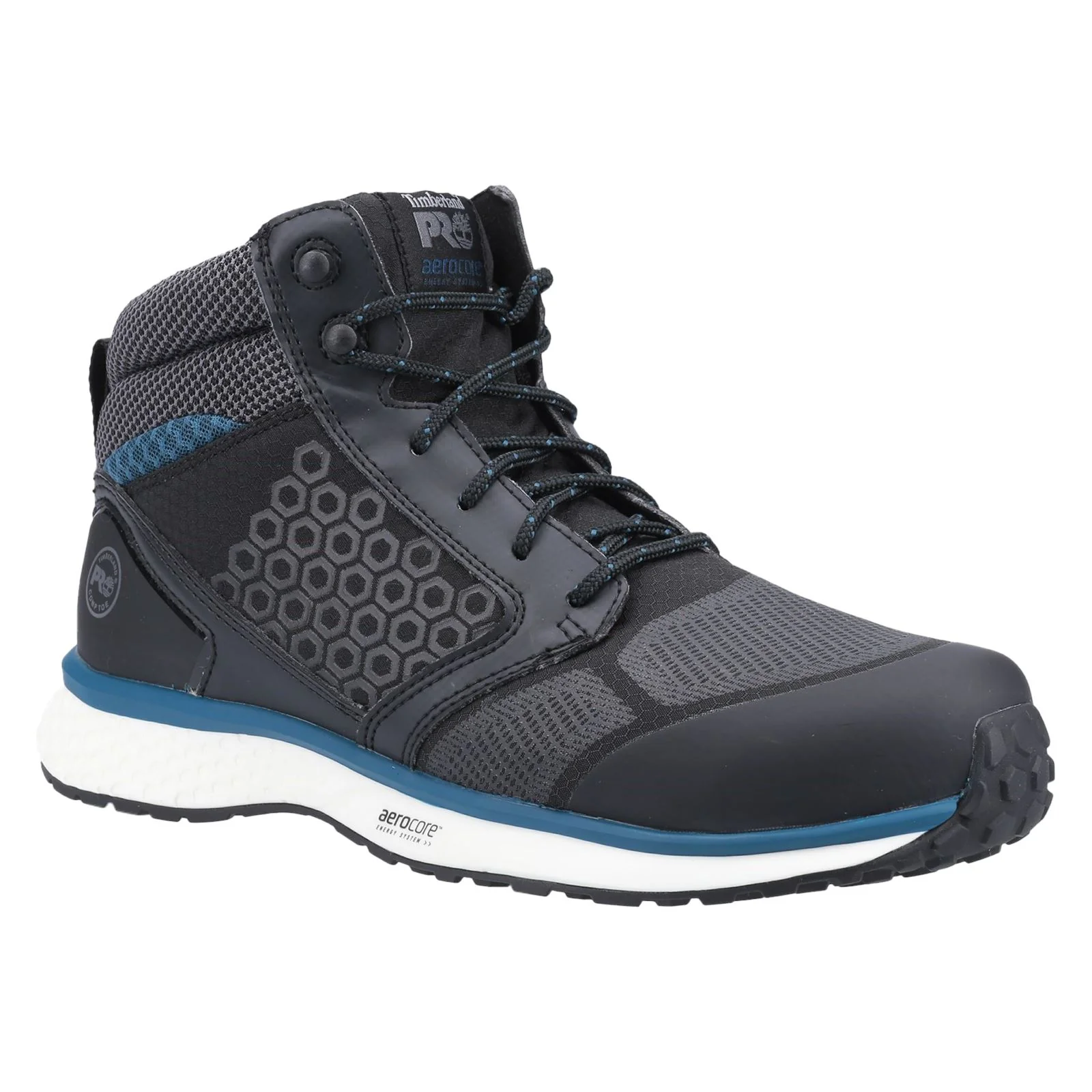 Timberland Pro Men's Reaxion Mid Composite Safety Boot in Black/Blue - Image 8
