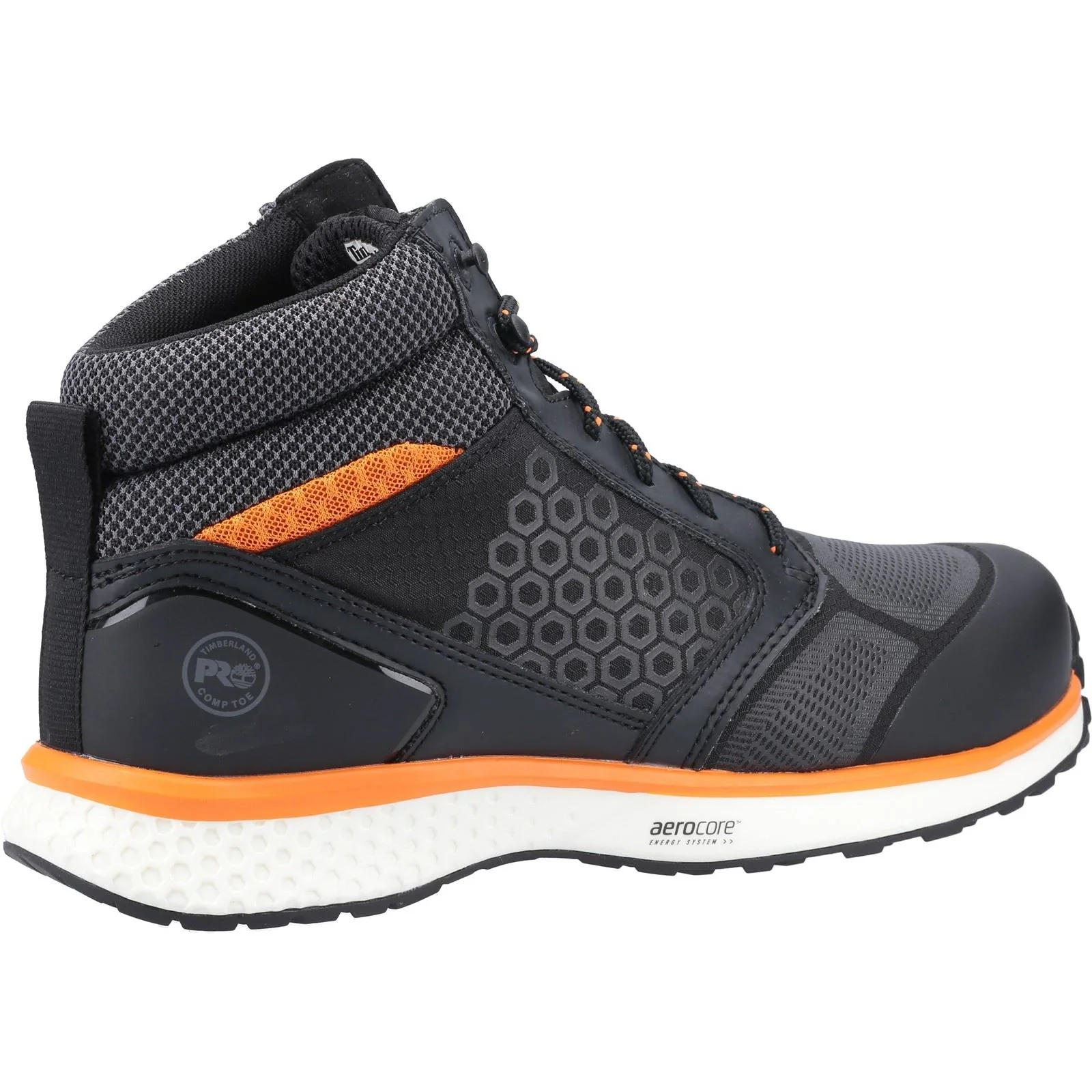 Timberland Pro Men's Reaxion Mid Composite Safety Boot in Black/Orange - Image 2