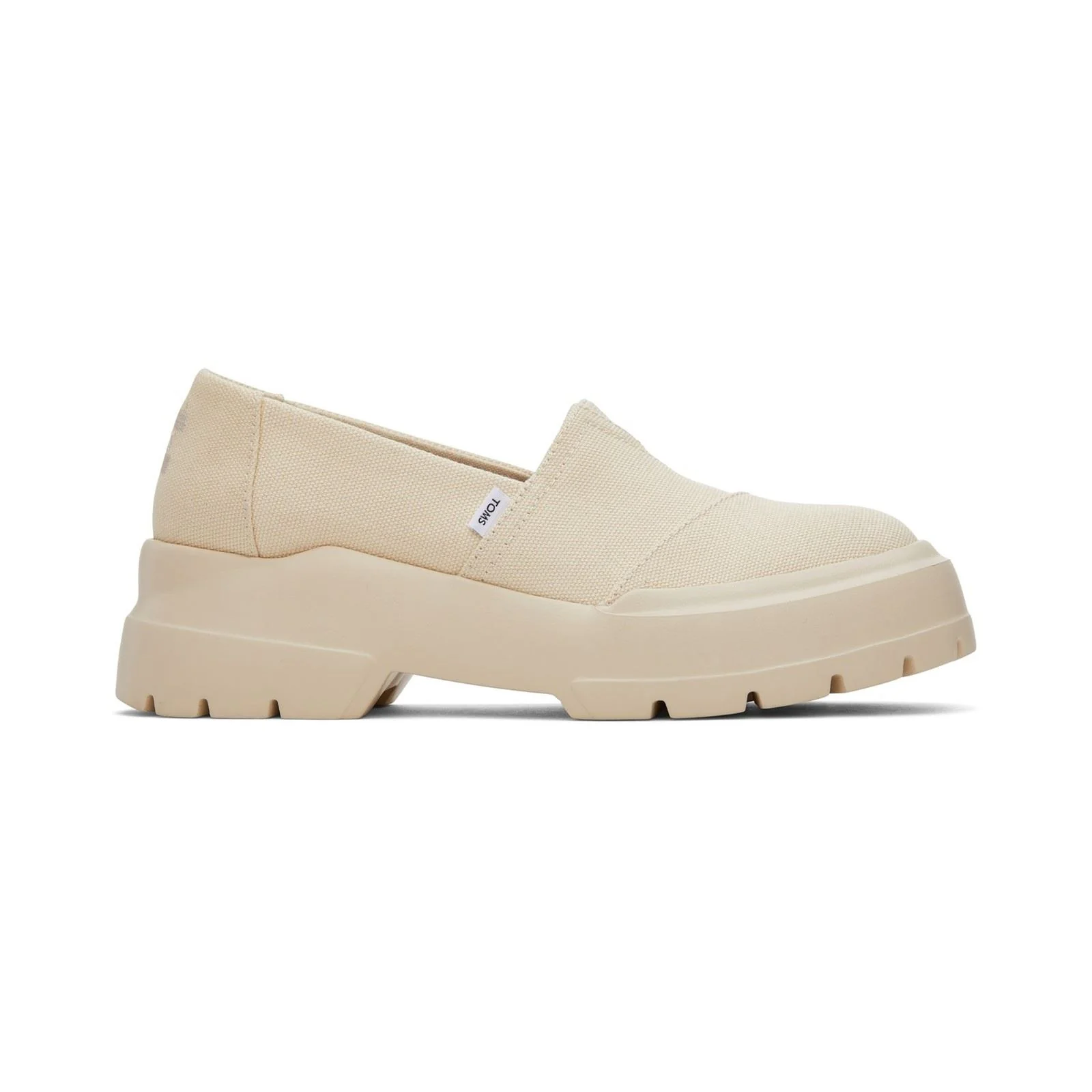 TOMS Alpargata Combat Low 100% Cotton Women's Beige Loafers - Image 5