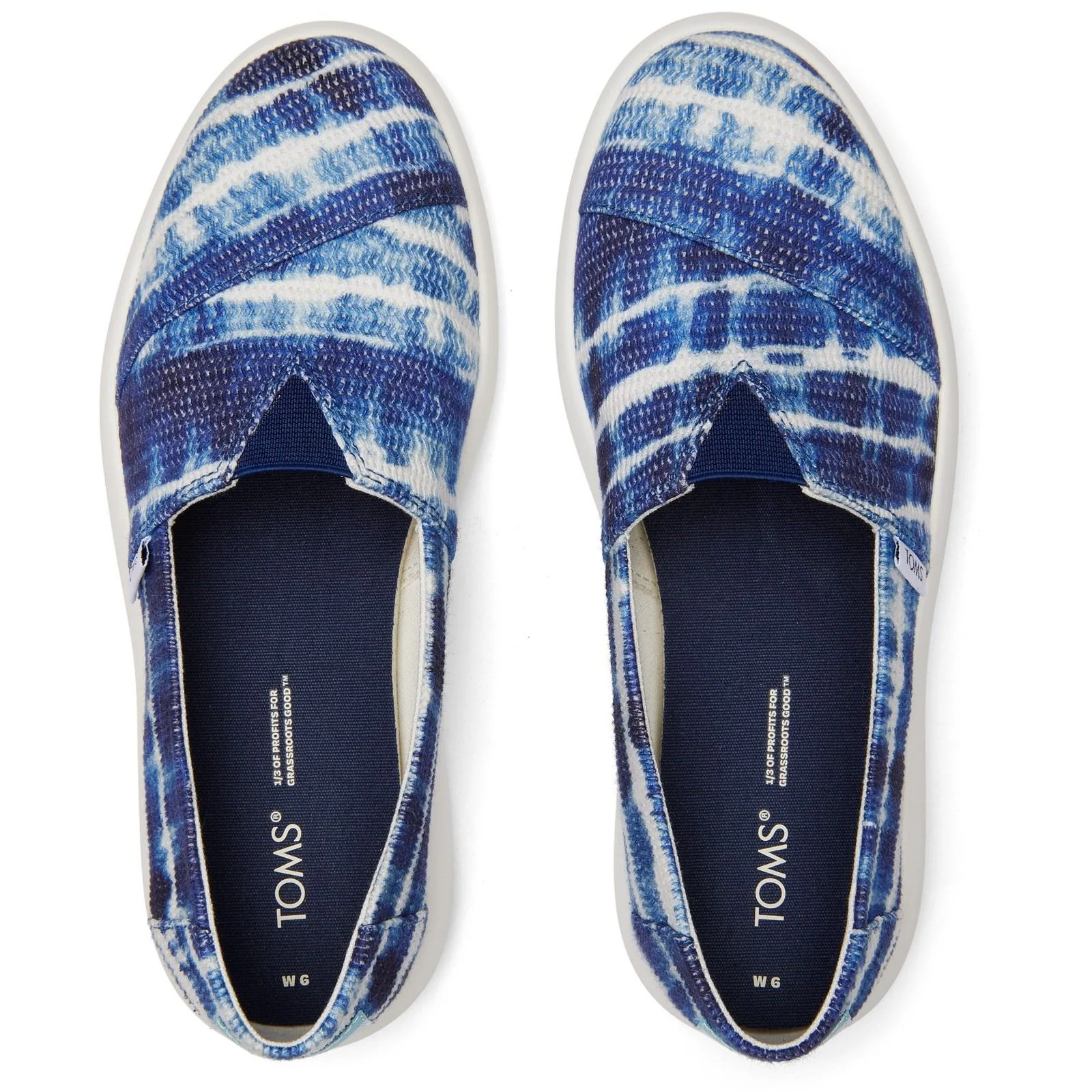 TOMS Alpargata Mallow 100% Cotton Women's Navy Espadrilles - Image 5