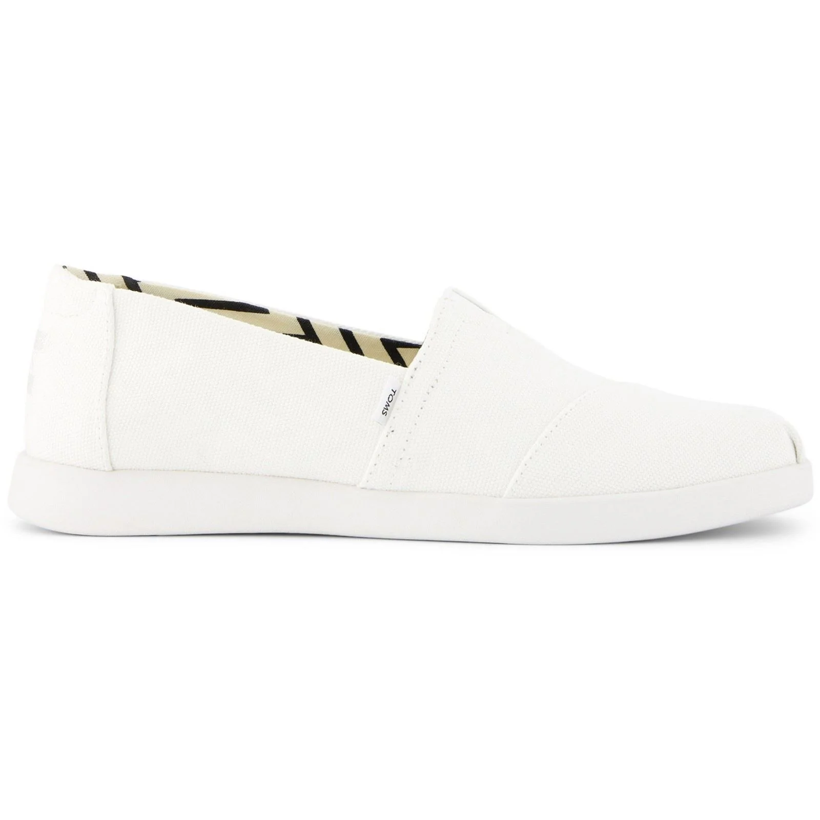 TOMS Alpargata Plus 100% Cotton Women's White Espadrilles - Image 5