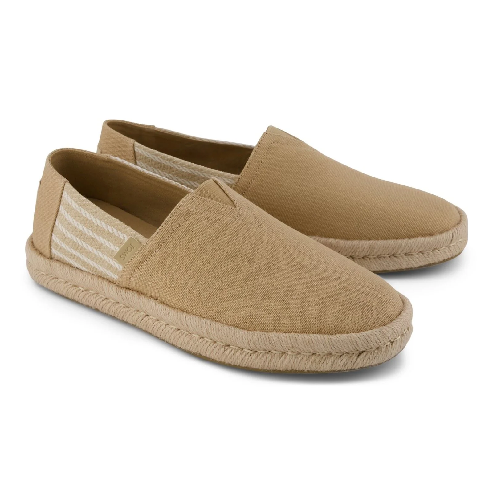 TOMS Alpargata Rope 2.0 Cotton Men's Oatmeal Slip-On Shoes - Image 3