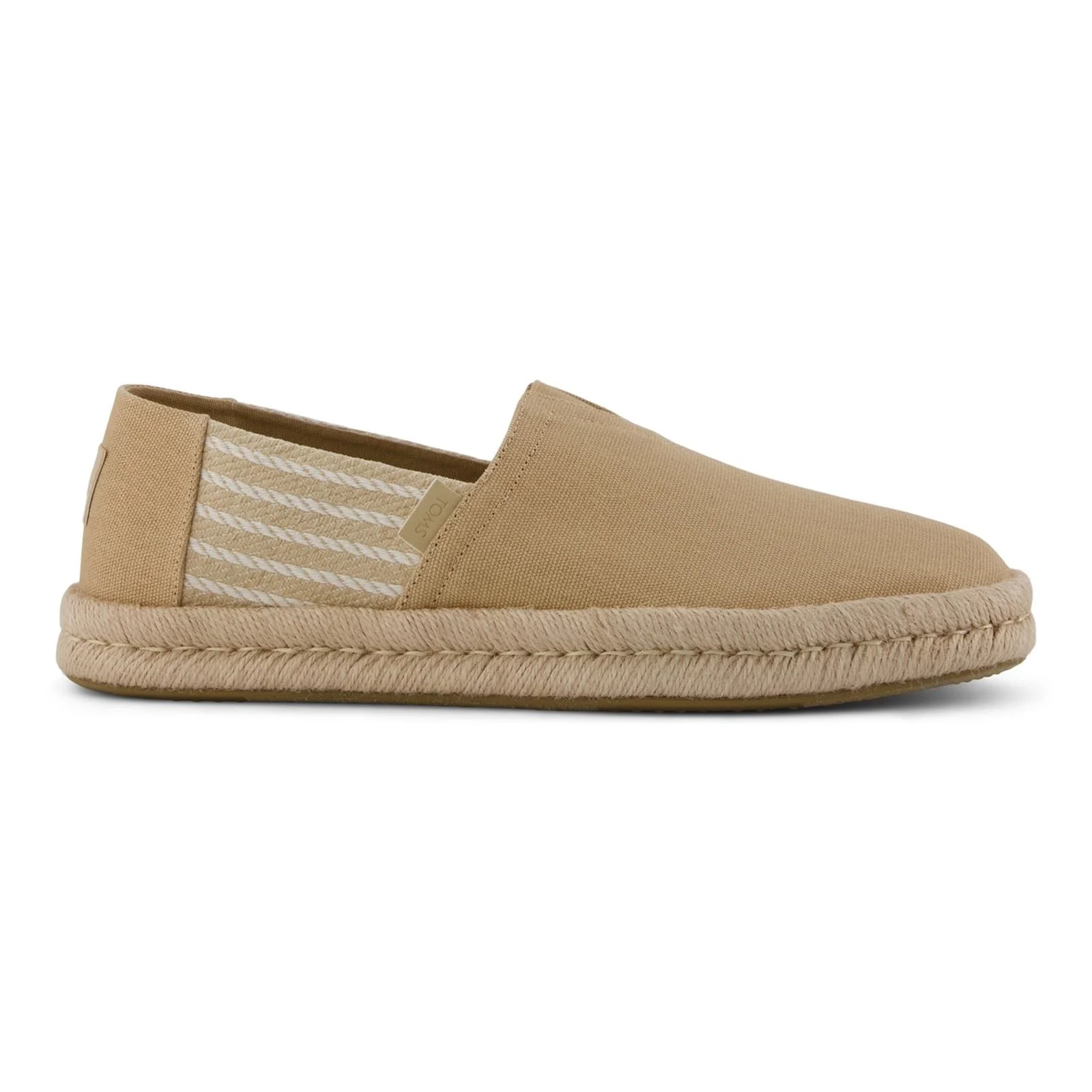 TOMS Alpargata Rope 2.0 Cotton Men's Oatmeal Slip-On Shoes - Image 6