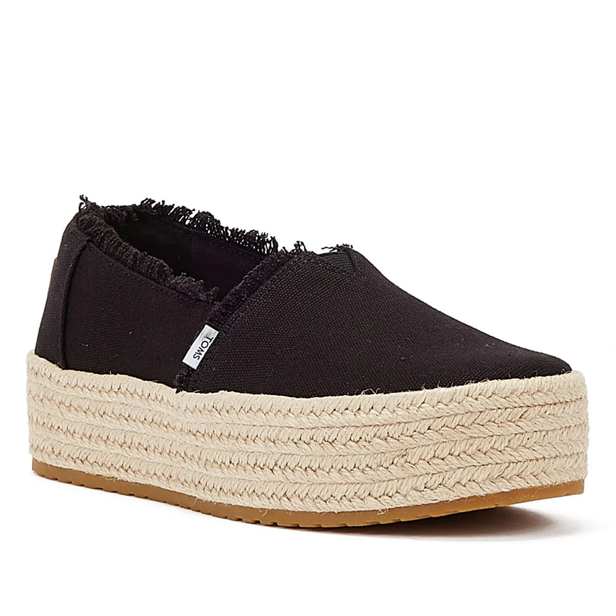 TOMS Canvas Valencia Women's Black Espadrilles - Image 2
