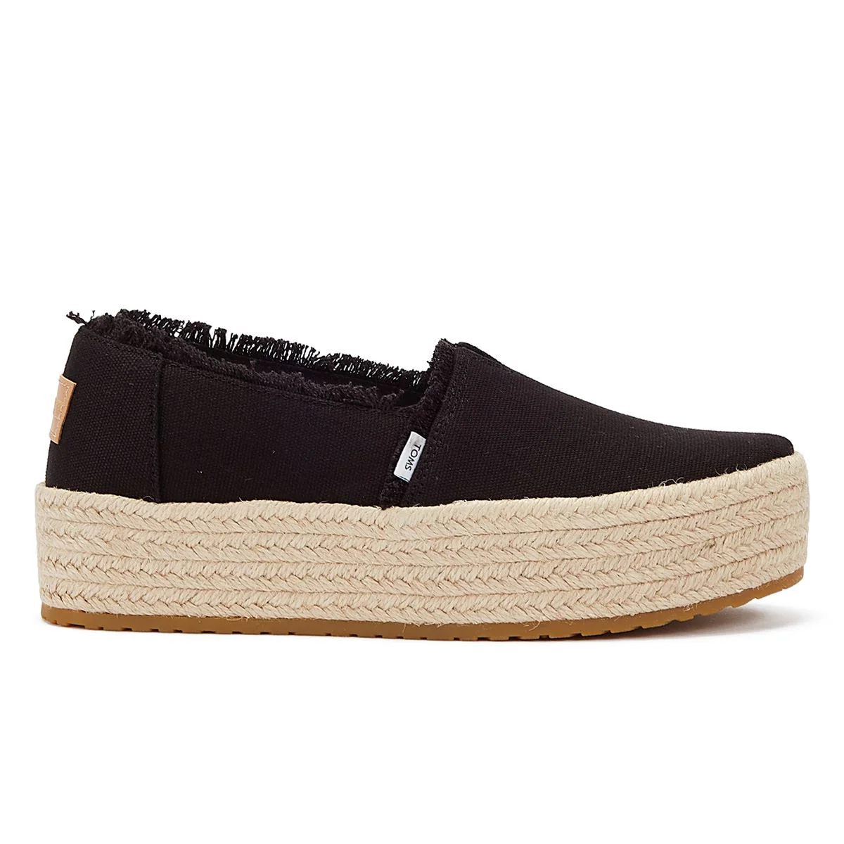 TOMS Canvas Valencia Women's Black Espadrilles - Image 4