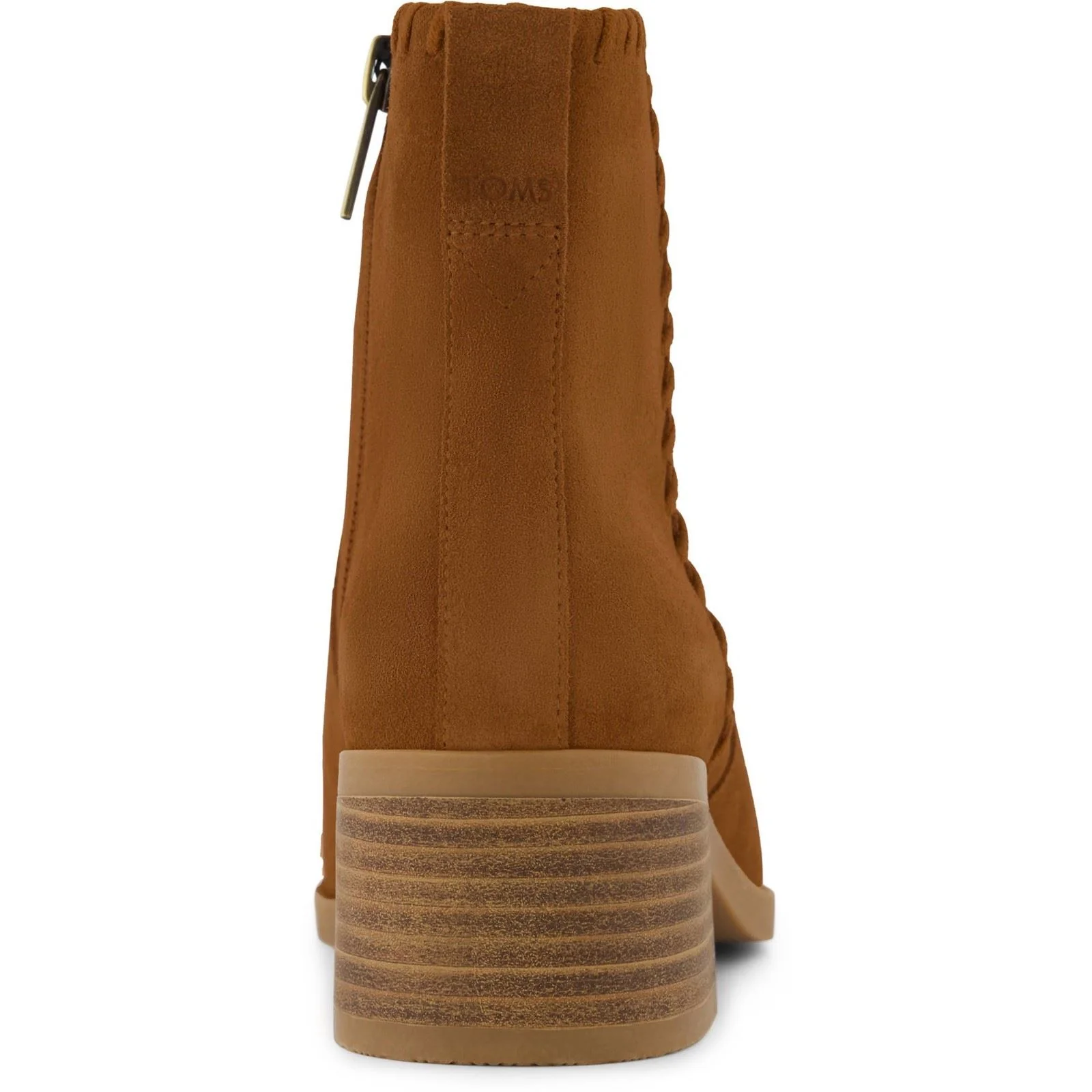 TOMS Delilah Heeled Suede Women's Tan Heeled Ankle Boots - Image 2