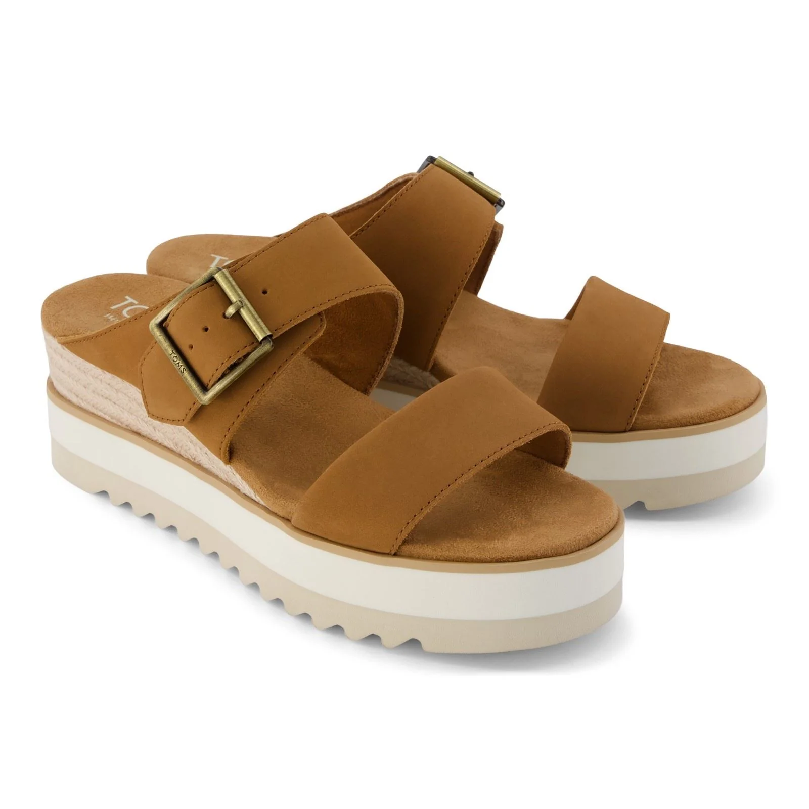 TOMS Diana Leather Women's Brown Sugar Trainers - Image 3