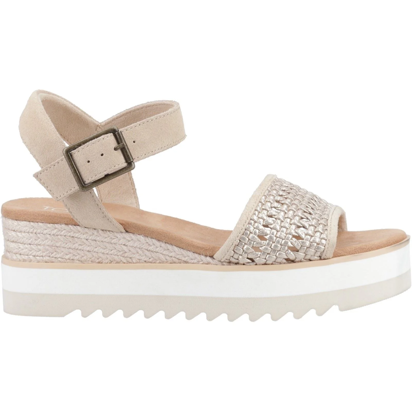 TOMS Women's Diana Wedge in Champagne - Image 5