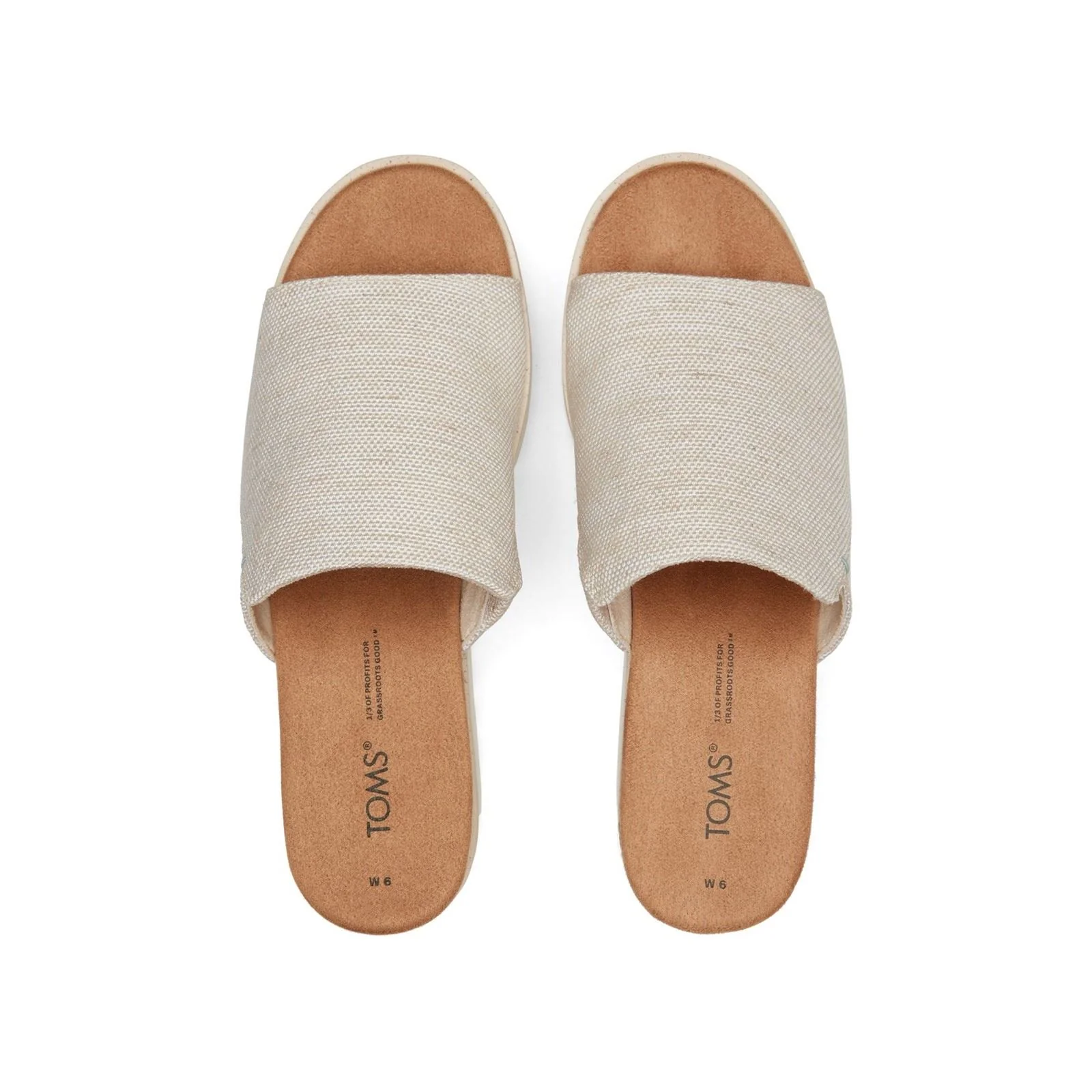 TOMS Women's Diana Mule Wedge in Natural - Image 4