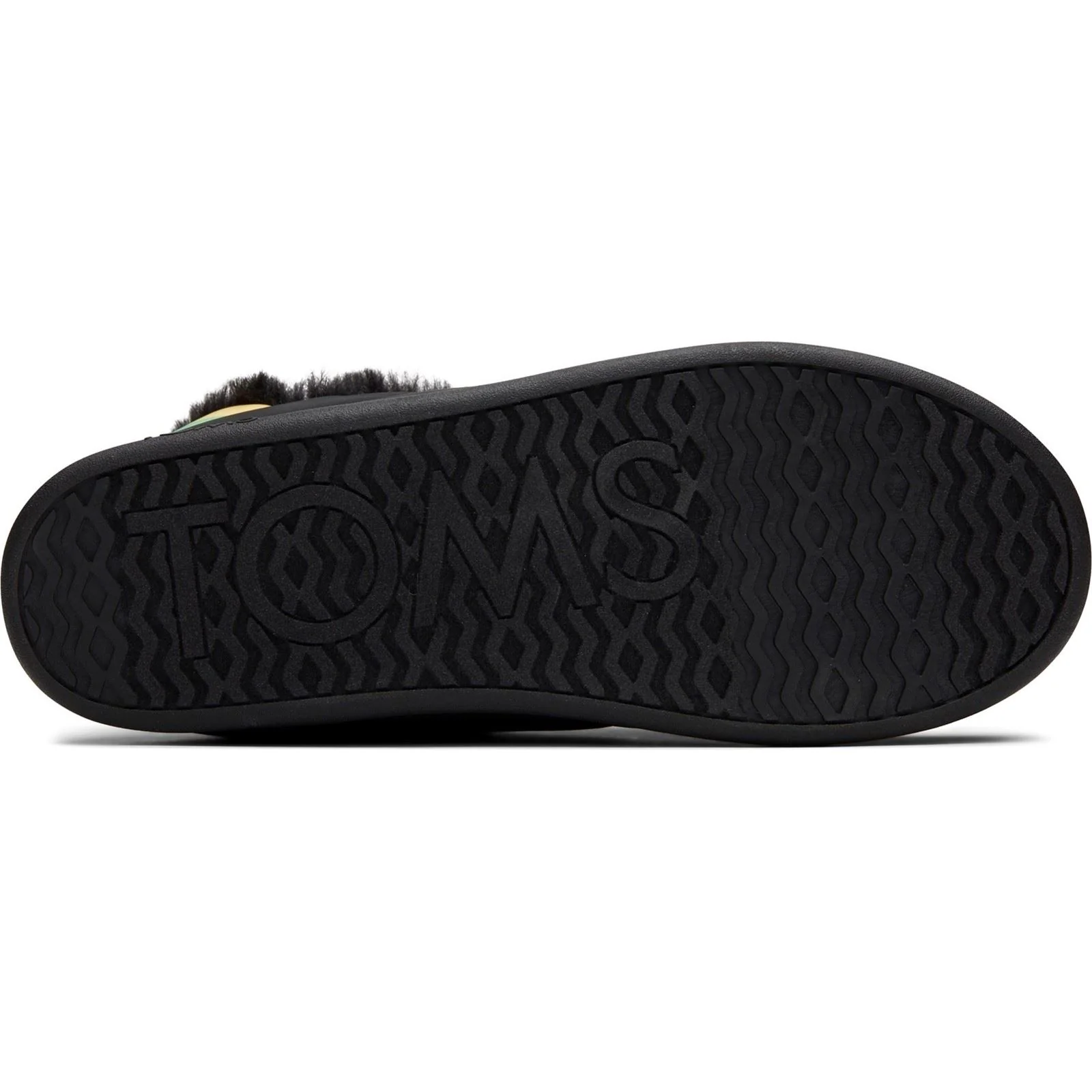 TOMS Ezra Nylon Women's Black Matte woven/Rainbow Slippers - Image 3
