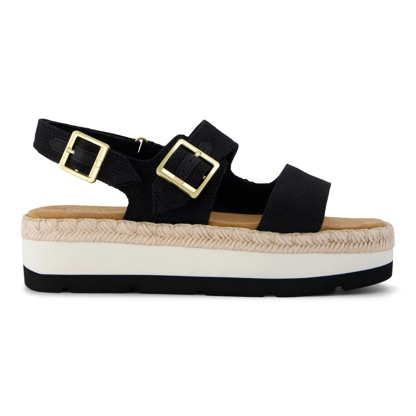 TOMS Giana Textile Women's Black Beachside Sandals - Image 6