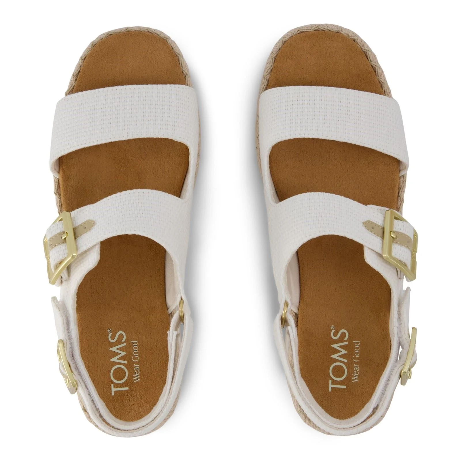 TOMS Giana Textile Women's White Beachside Sandals - Image 5