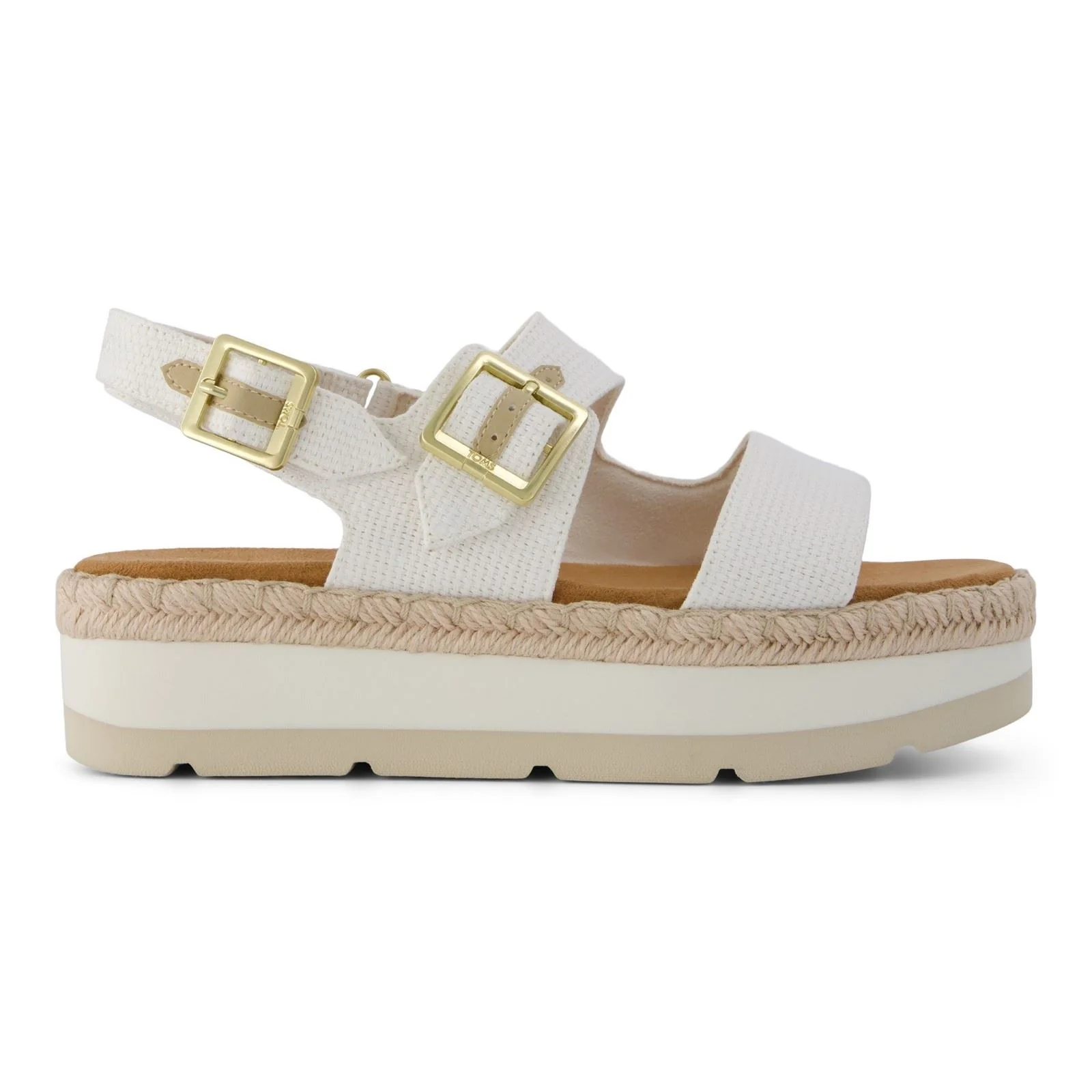 TOMS Giana Textile Women's White Beachside Sandals - Image 6