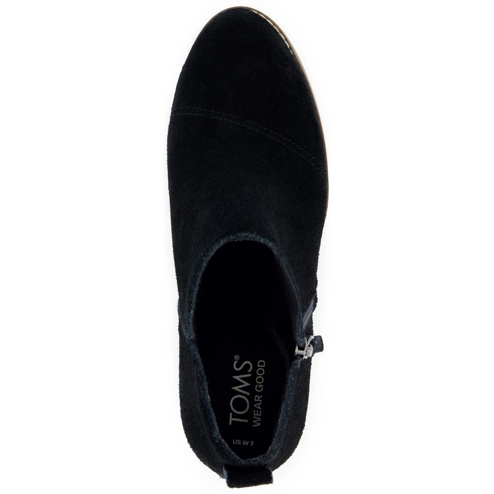 TOMS Goldie Textile Women's Black Heeled Ankle Boots - Image 4