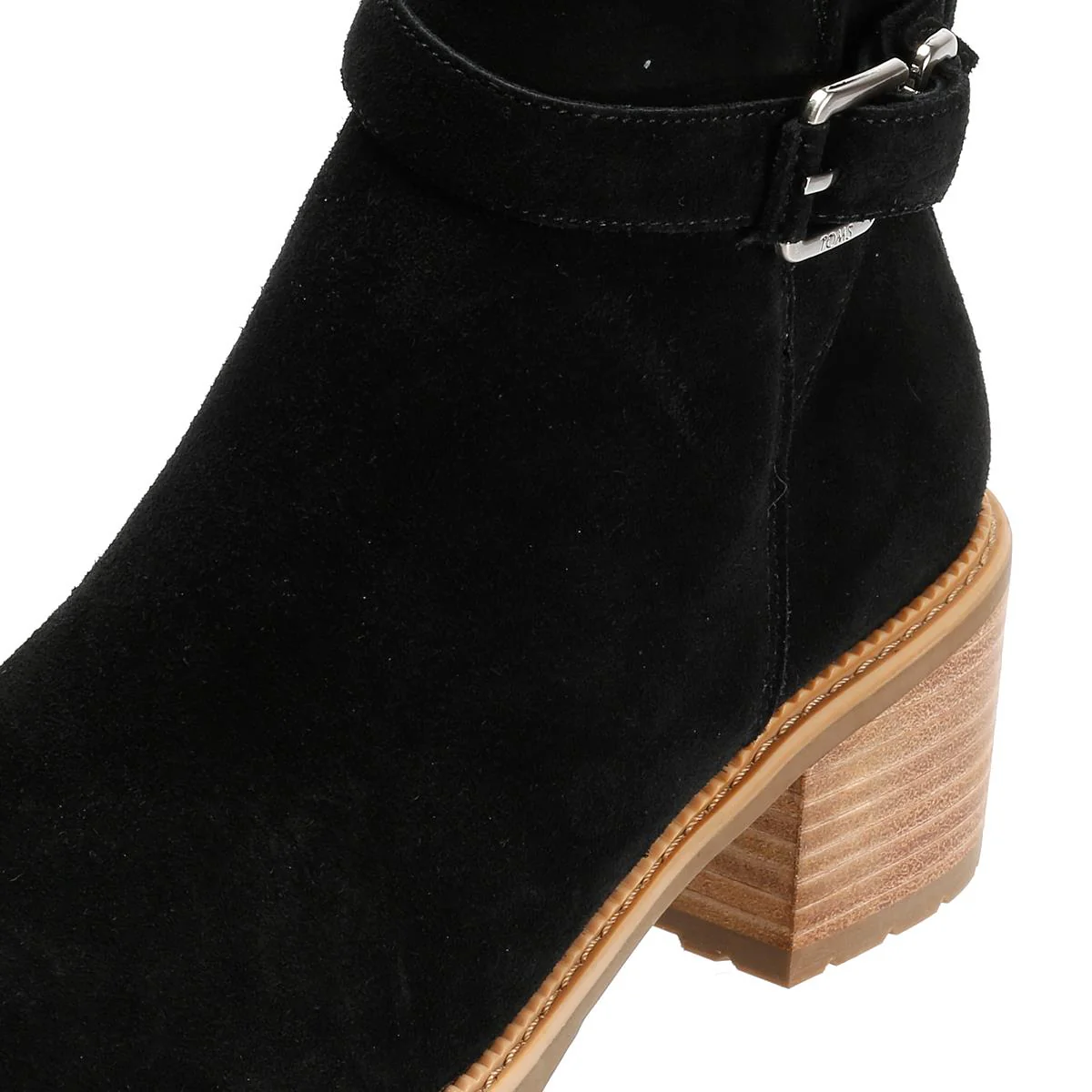 TOMS Hailey Buckle Suede Women's Black Boots - Image 7