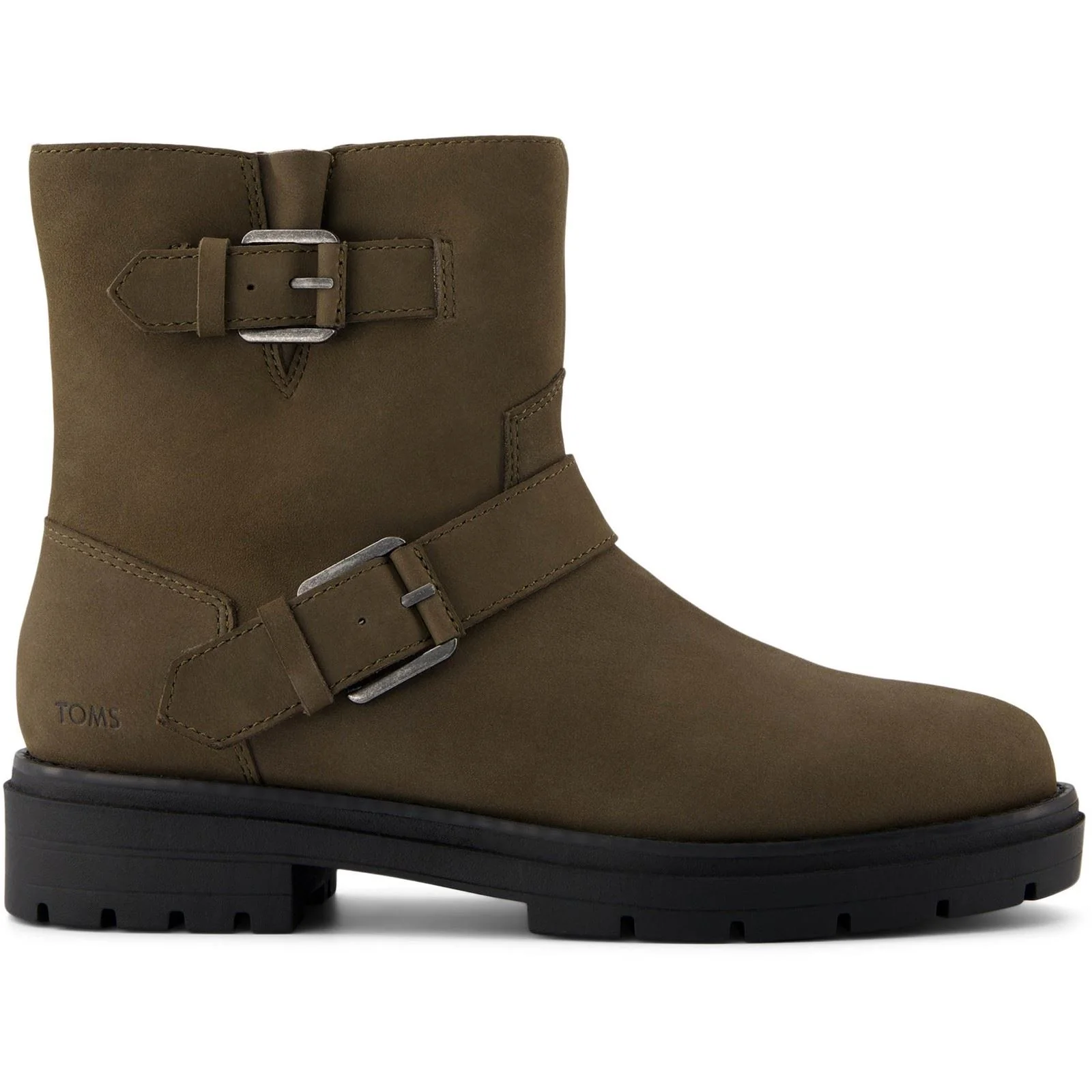 TOMS Ionie Moto Leather Women's Canteen Boots - Image 4