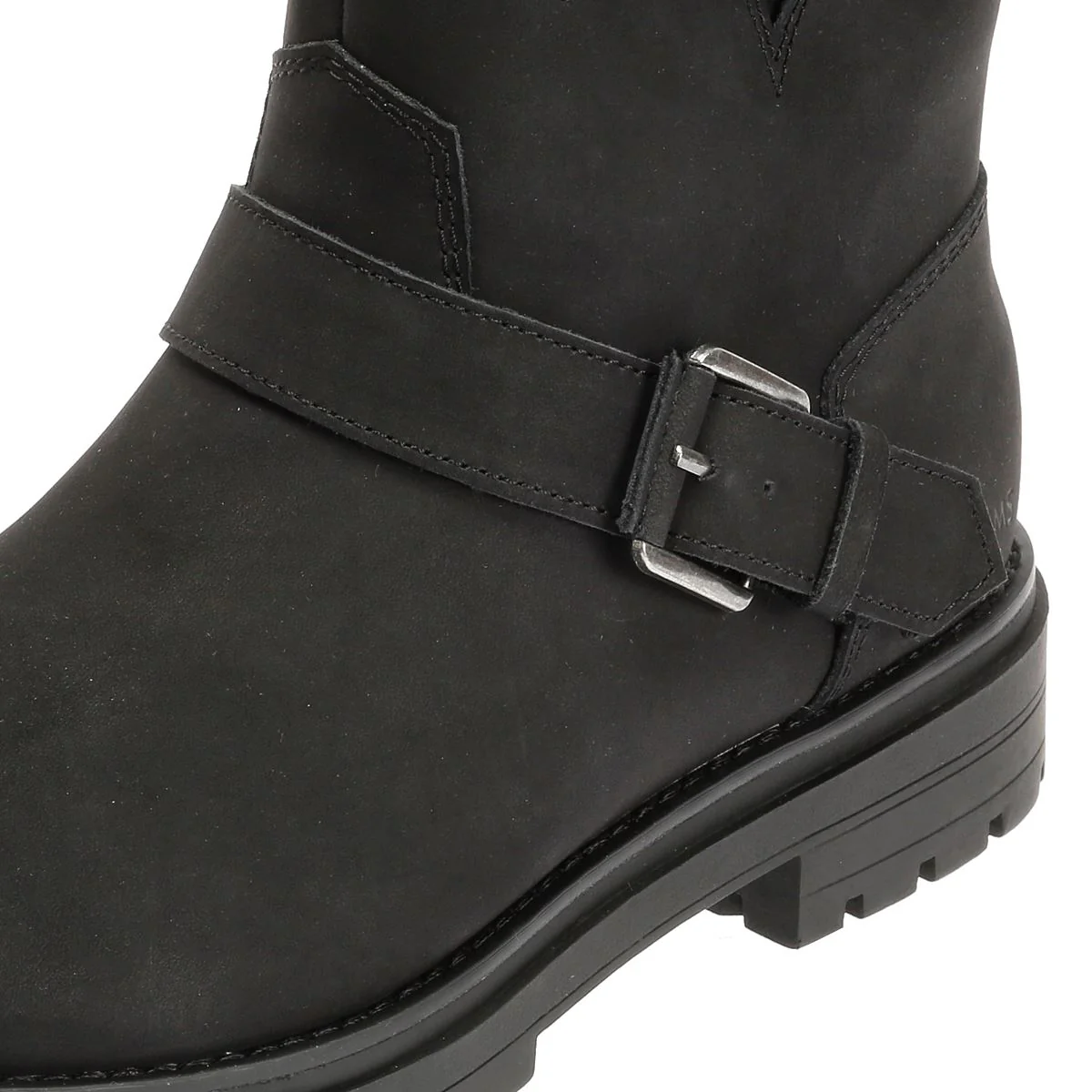 TOMS Ionie Moto Nubuck Leather Women's Black Boots - Image 7