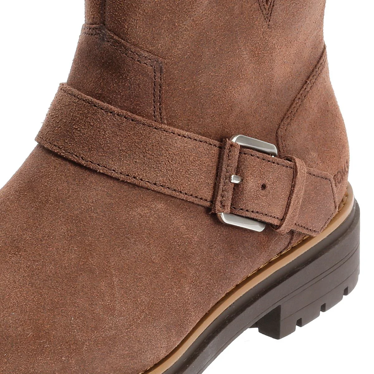 TOMS Ionie Moto Waxy Suede Women's Dark Brown Boots - Image 7