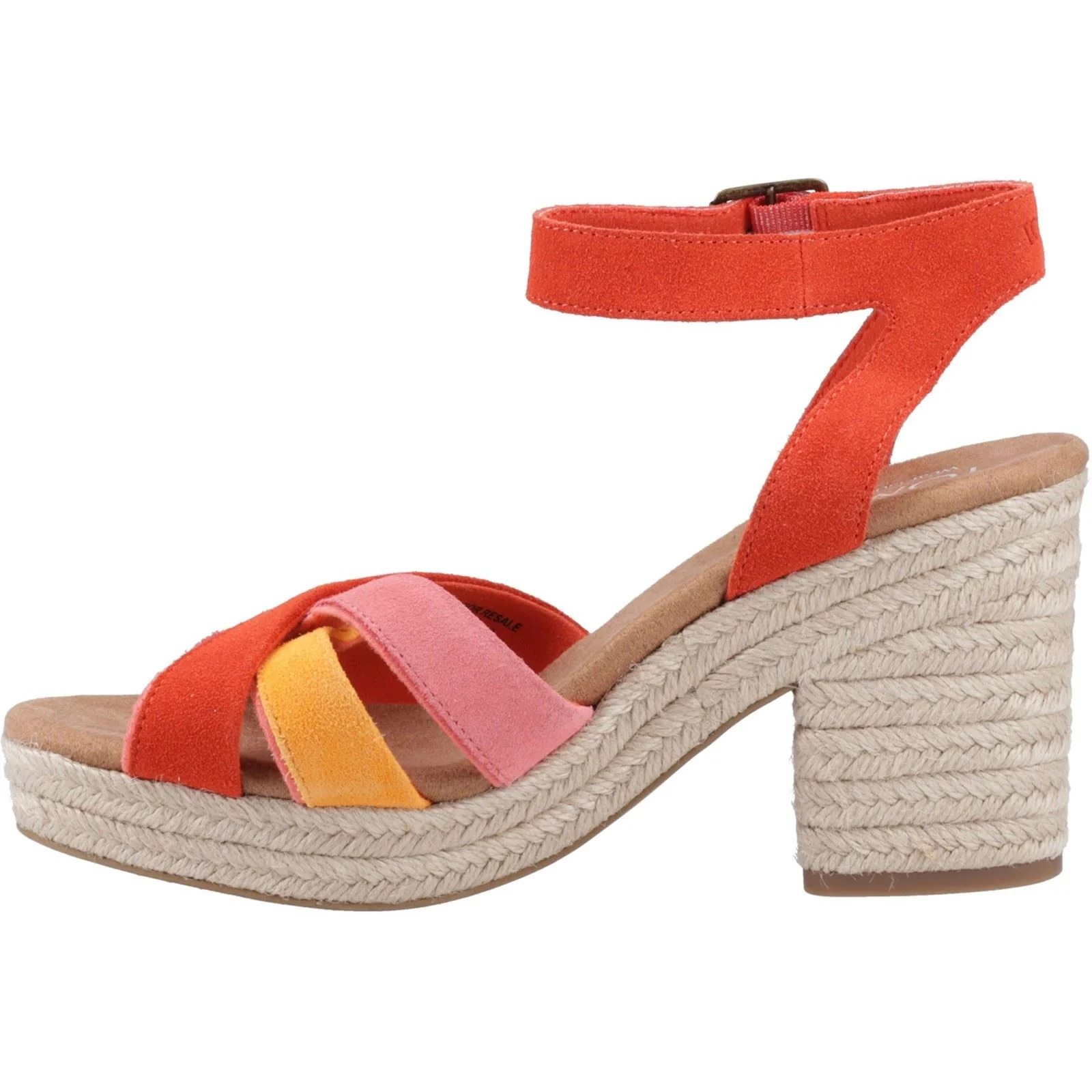 TOMS Women's Majorca Strappy Sandal in Flame - Image 4