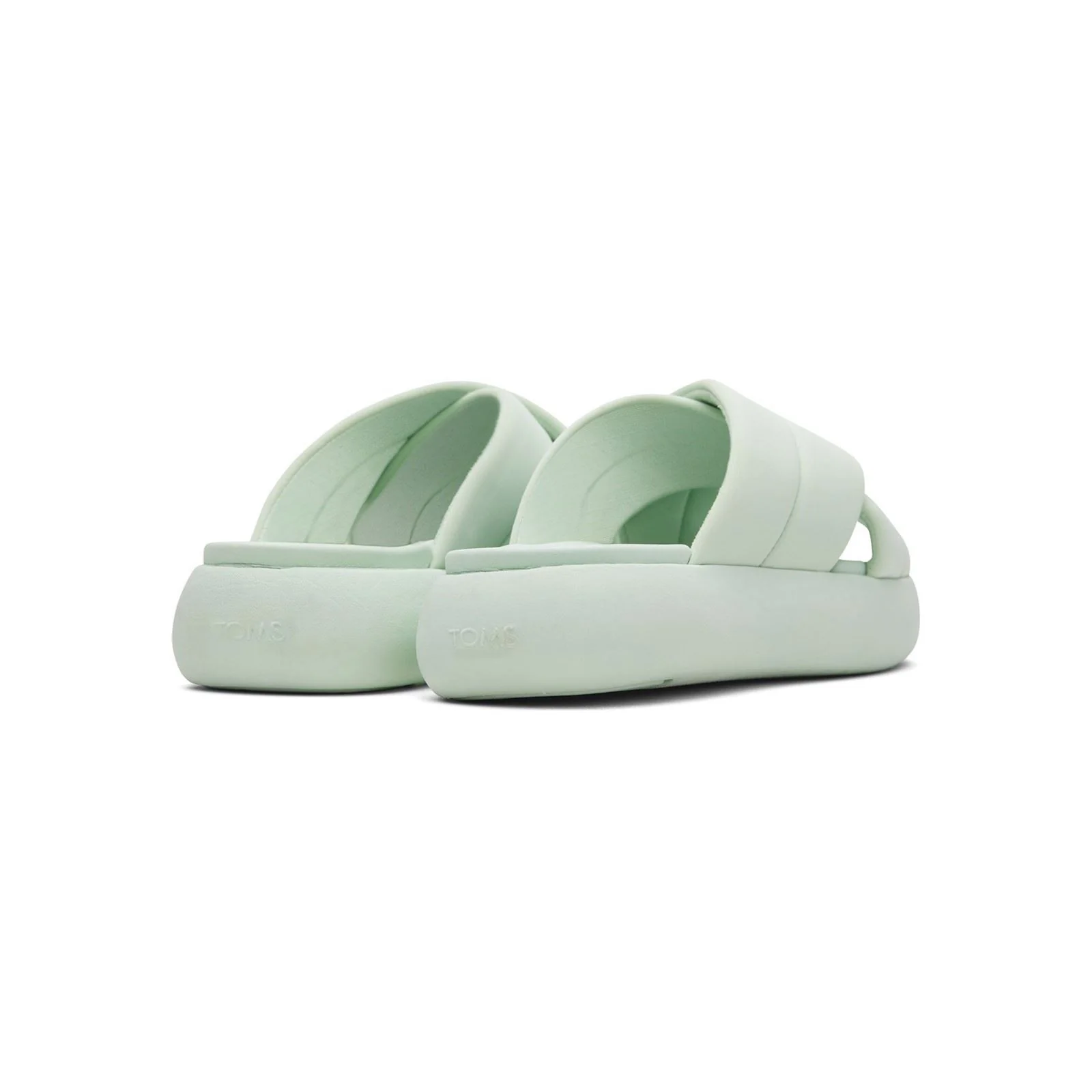 TOMS Mallow Crossover Polyester Blend Women's Mint Slides - Image 2