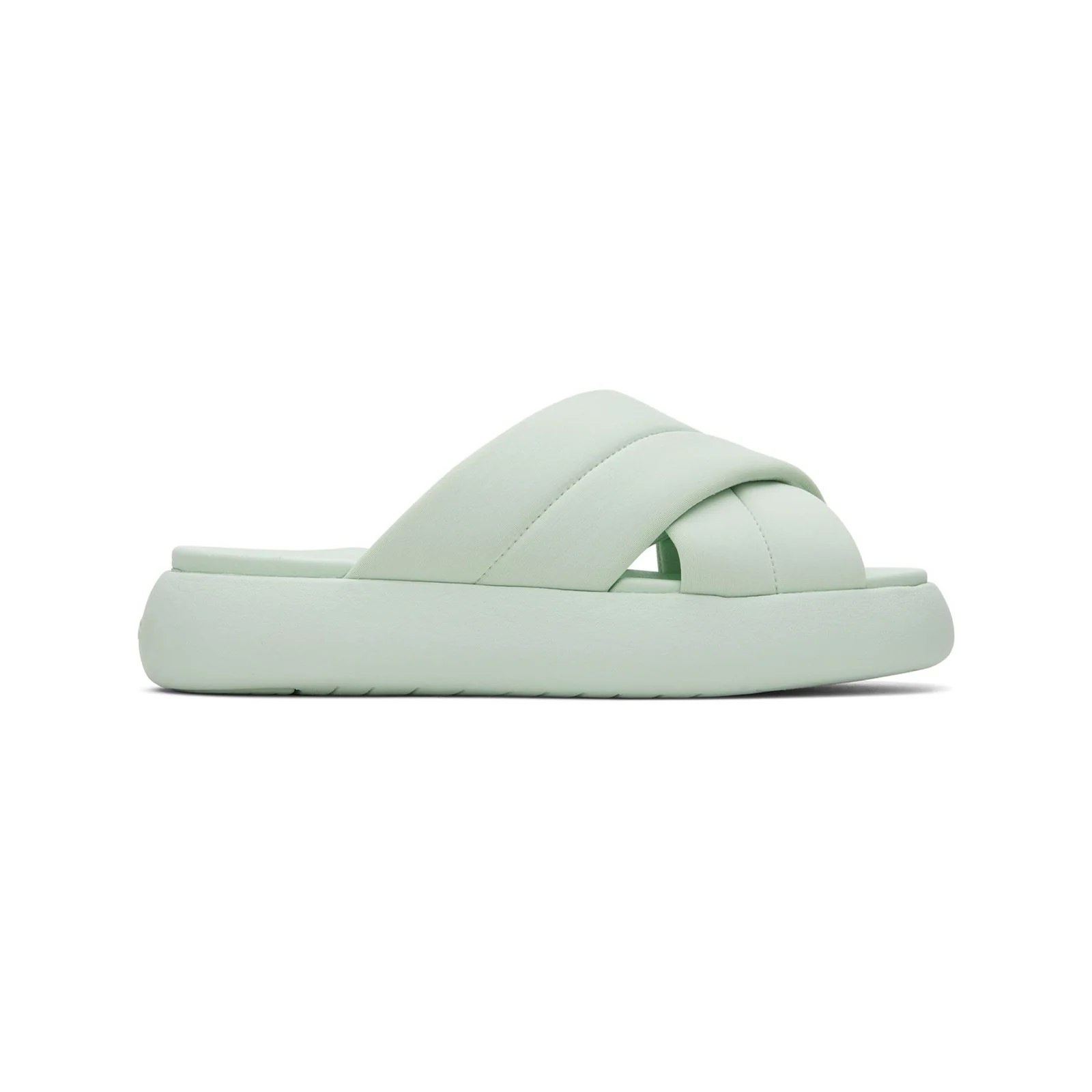 TOMS Mallow Crossover Polyester Blend Women's Mint Slides - Image 5