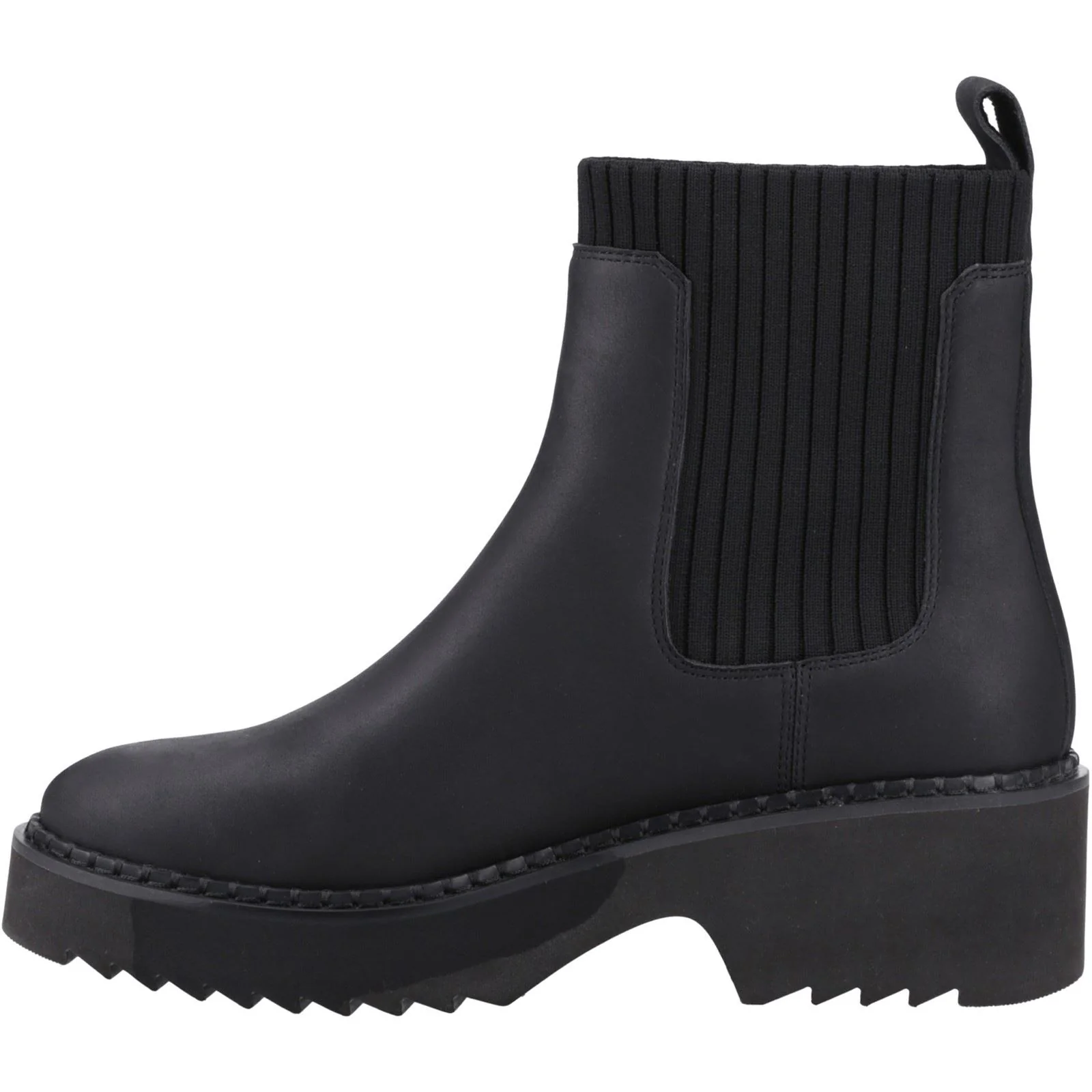 TOMS Millie Leather Women's Black Heeled Ankle Boots - Image 4