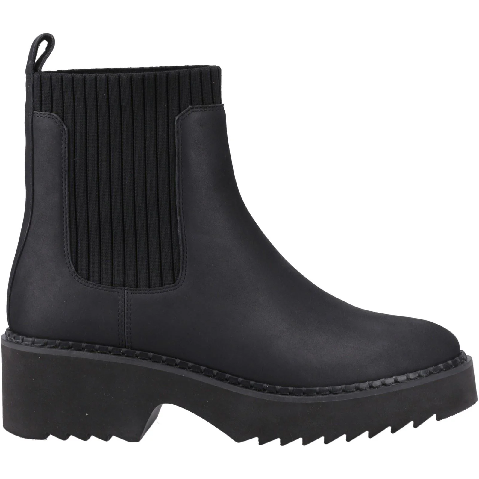TOMS Millie Leather Women's Black Heeled Ankle Boots - Image 5