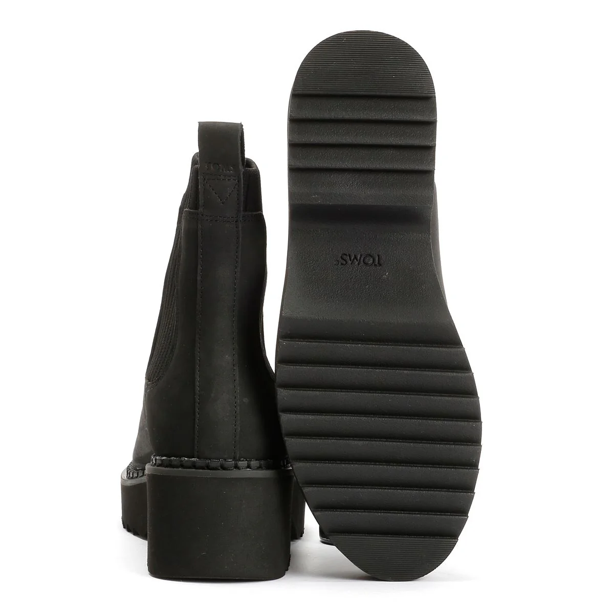 TOMS Millie Nubuck Leather Women's Black Boots - Image 4