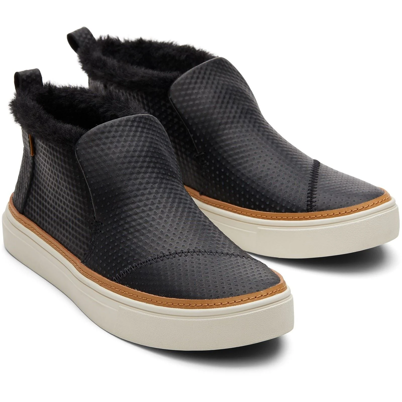TOMS Paxton Leather Blend Women's Black Boots