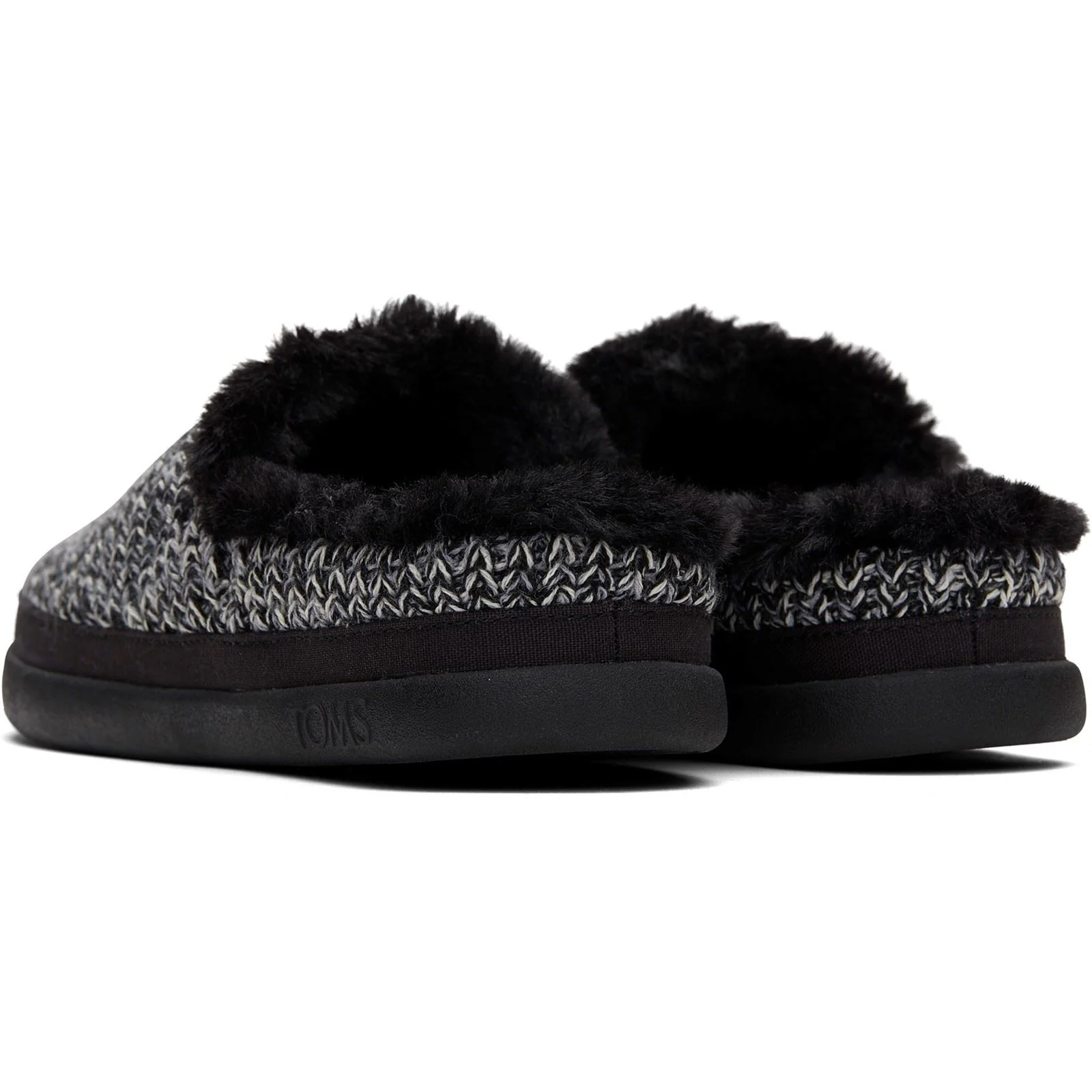 TOMS Sage Polyester Blend Women's Black Multi Cozy Sweater Knit Slippers - Image 2