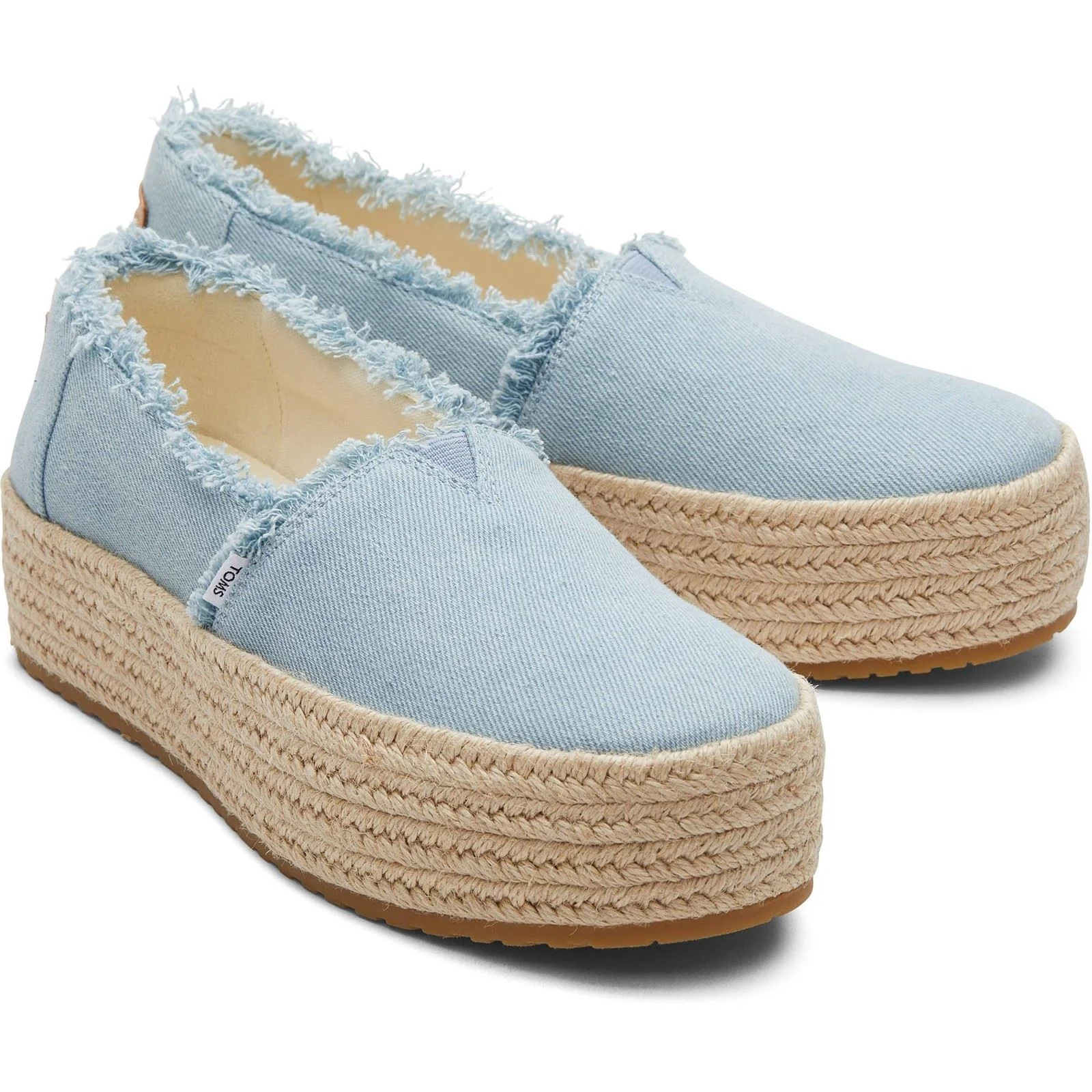 TOMS Women's Valencia Espadrille in Pastel Blue - Image 3