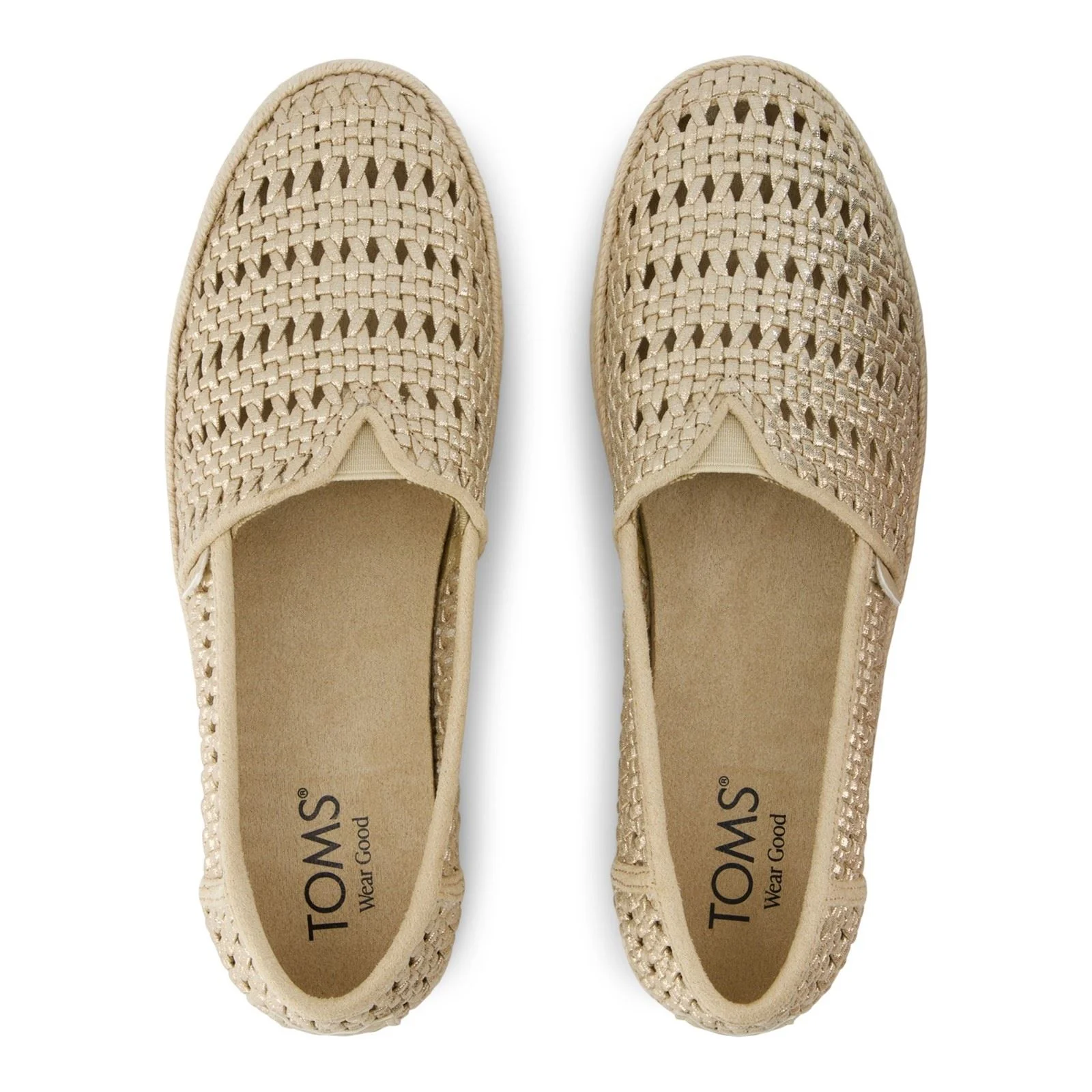 TOMS Valencia Textile Women's Champagne Shoes - Image 5