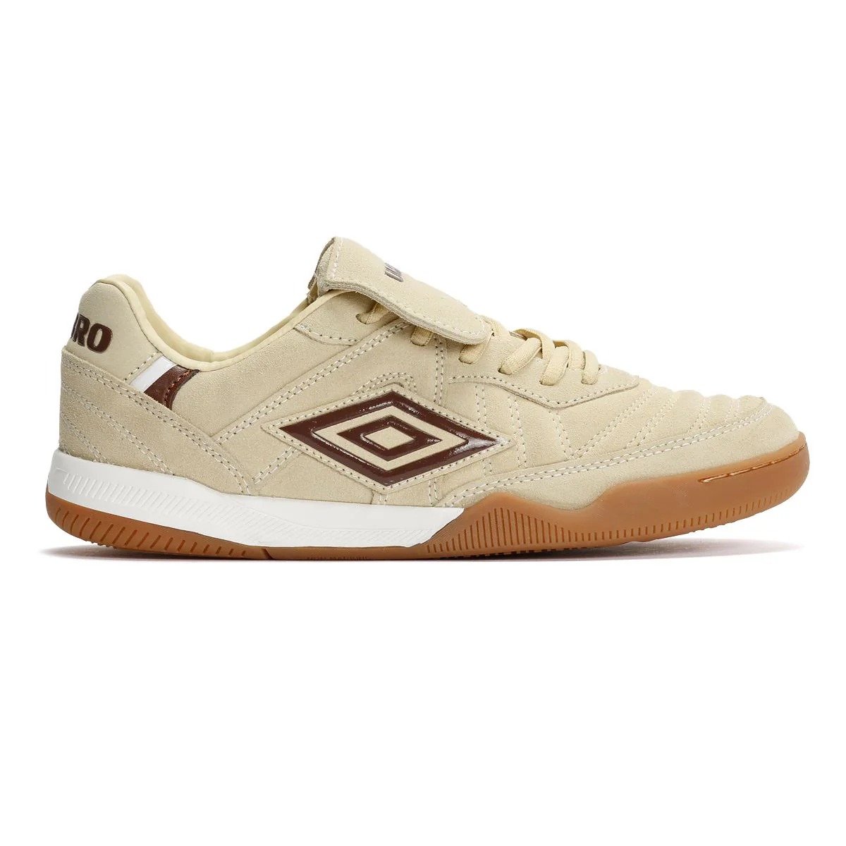 Umbro Speciali TR Suede Cream/Dark Brown/White Trainers - Image 5